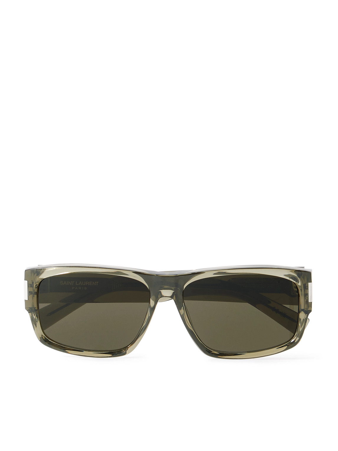 Saint Laurent New Wave D-frame Acetate Sunglasses In Brown