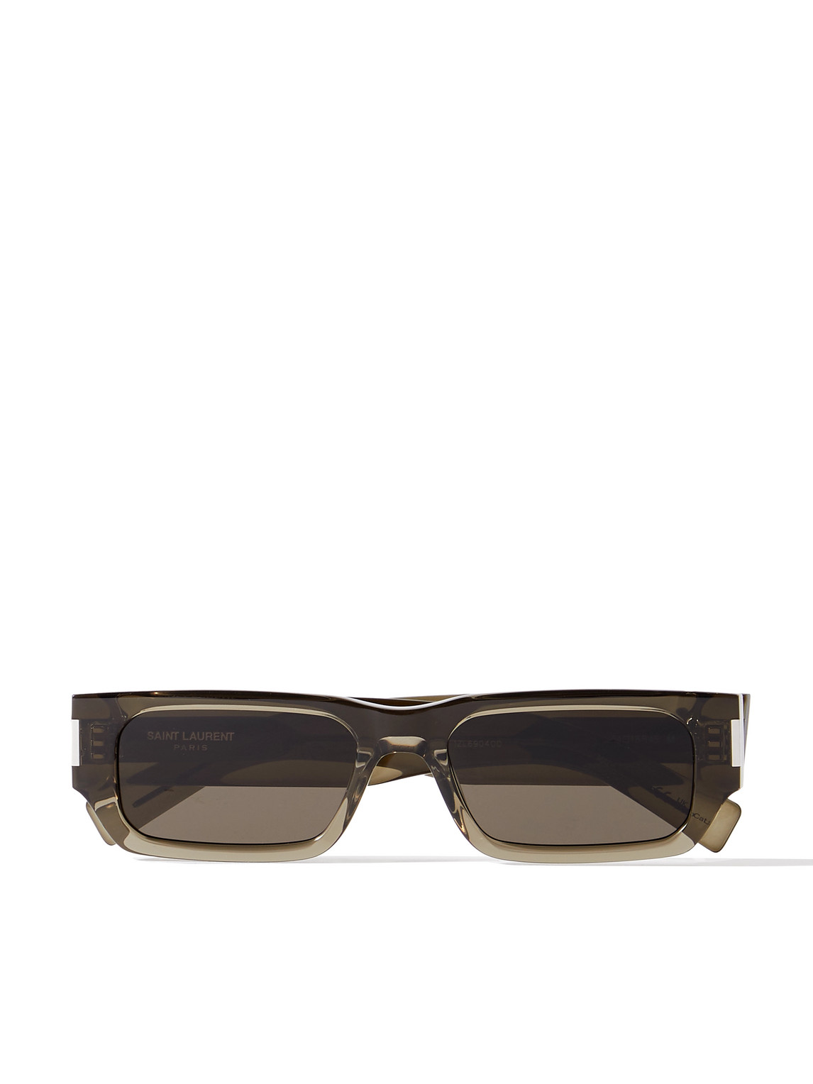 New Wave Rectangular-Frame Acetate Sunglasses