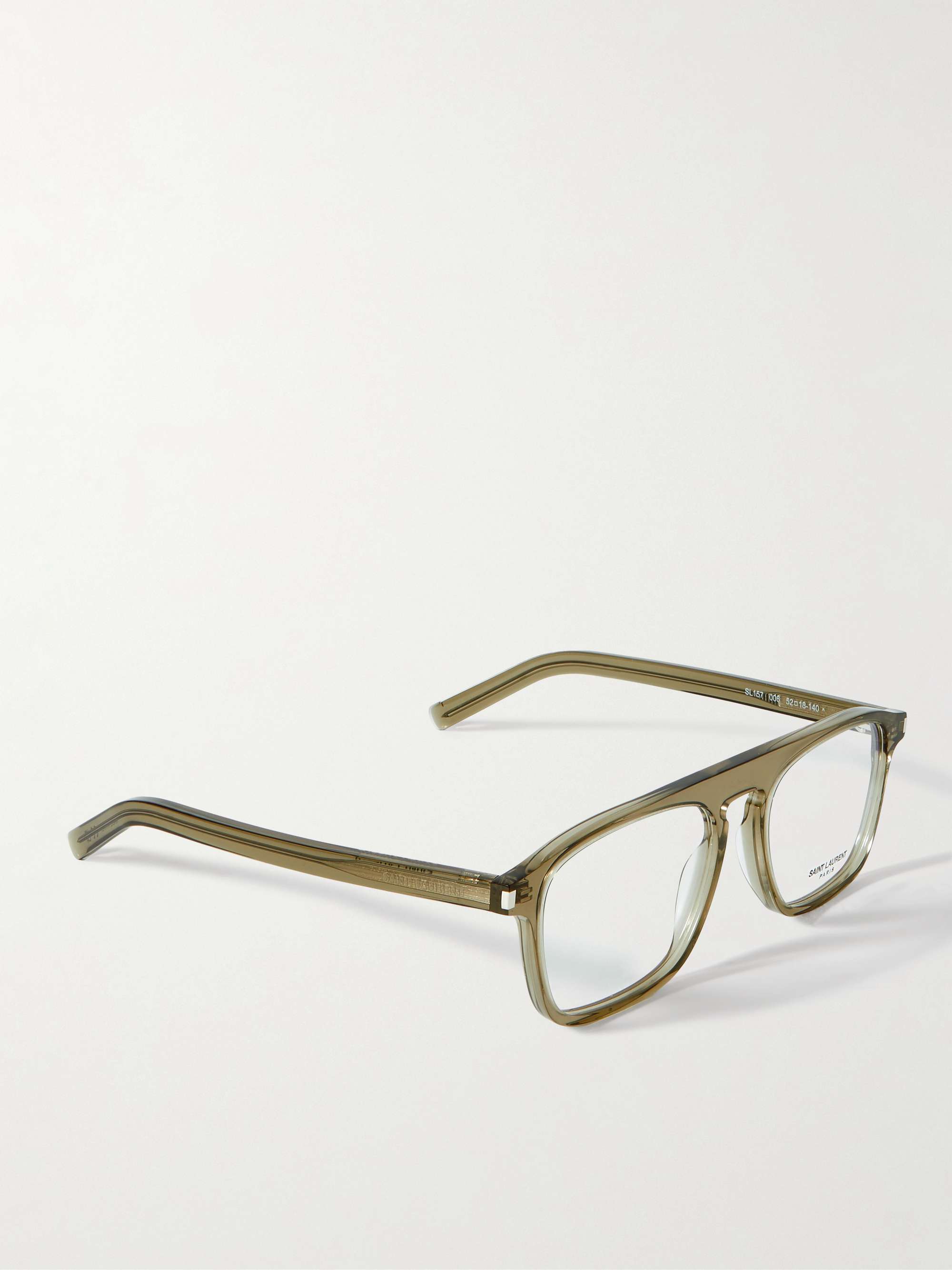 SAINT LAURENT EYEWEAR New Wave D-Frame Acetate Optical Glasses for Men | MR PORTER