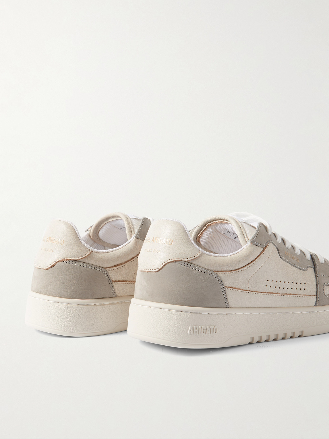 Axel Arigato Dice Lo Nubuck And Leather Sneakers In Neutrals