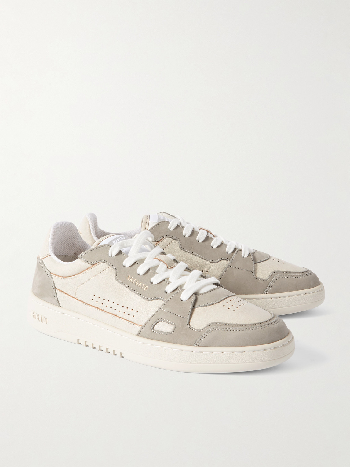 Axel Arigato Dice Lo Nubuck And Leather Sneakers In Neutrals