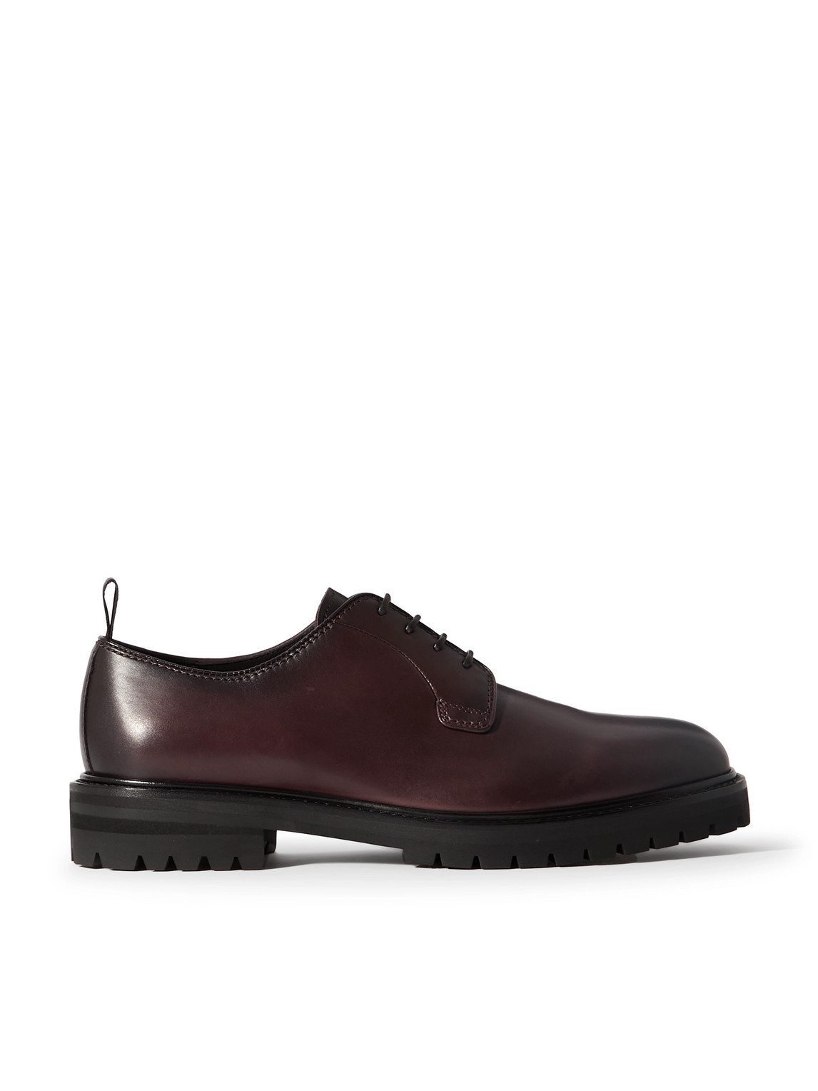 Officine Creative Joss 002 Leather Derby Shoes In Burgundy