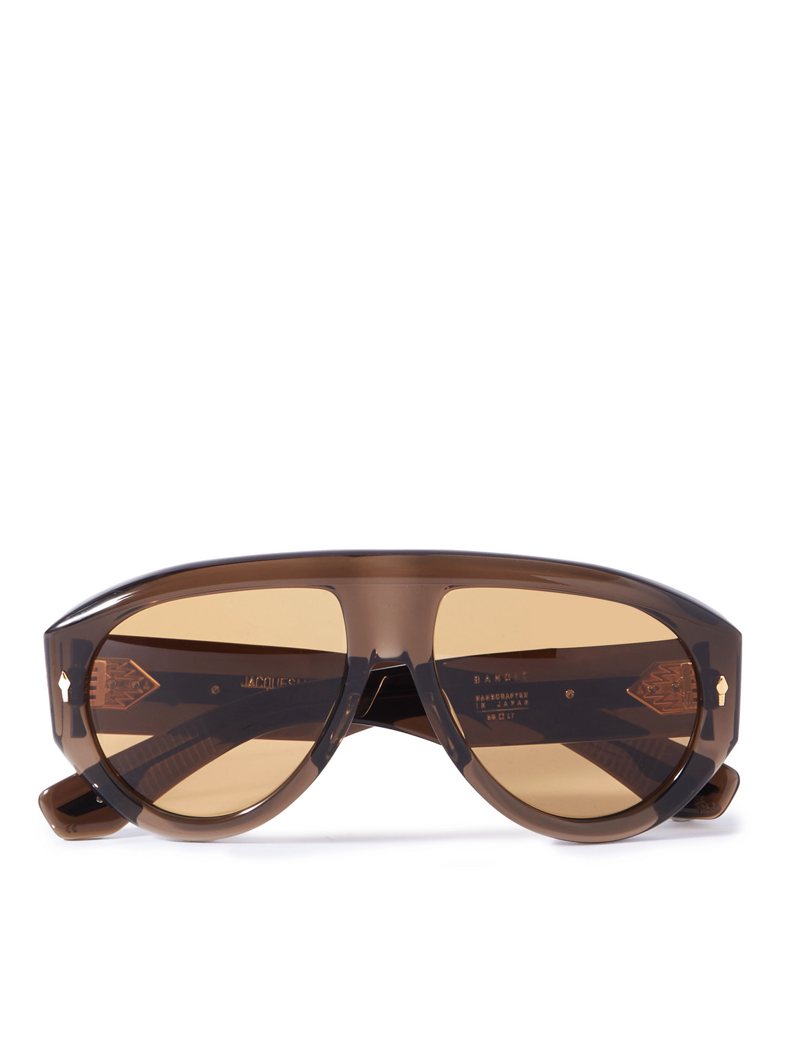 Jacques Marie Mage Bandit Aviator-style Acetate Sunglasses In Brown