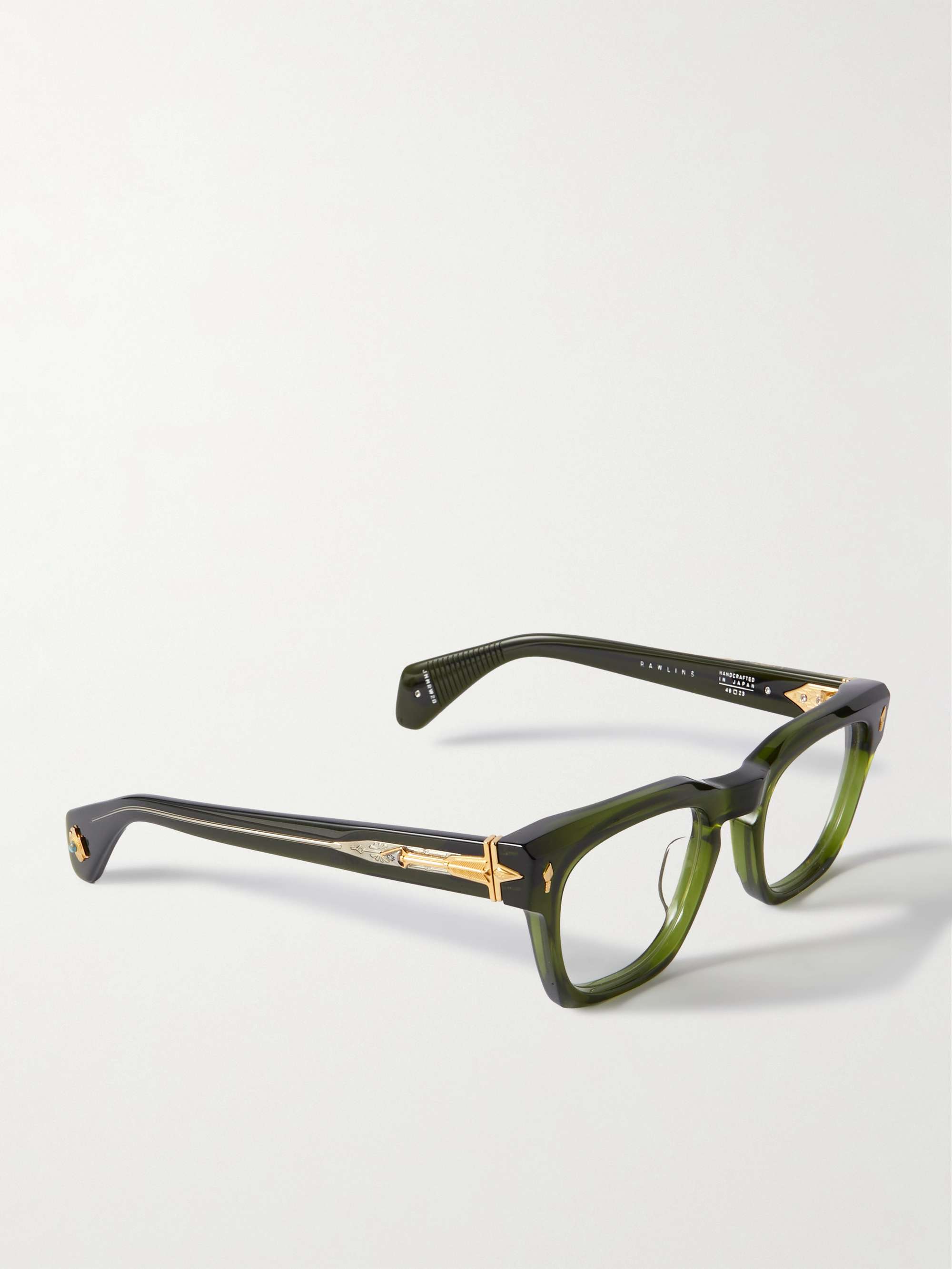JACQUES MARIE MAGE Rawlins DFrame Acetate Gold and SilverTone Optical