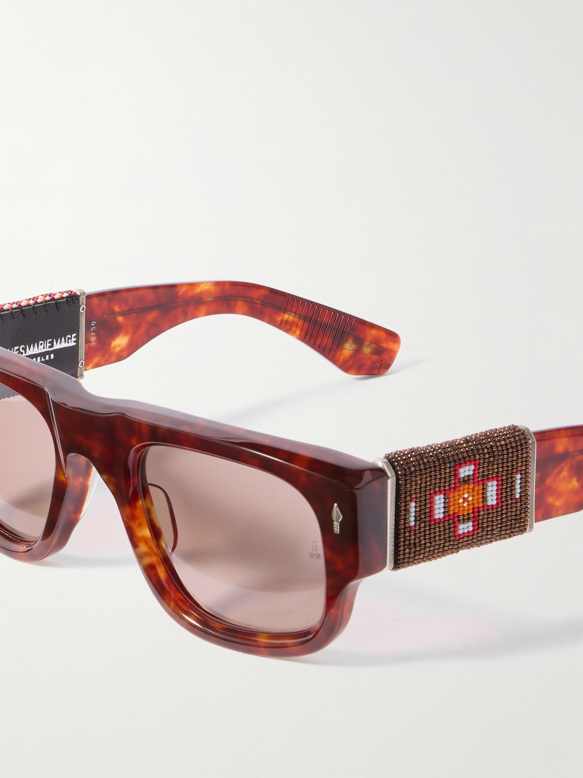 Jacques Marie Mage Thundercloud Square-frame Tortoiseshell Acetate Sunglasses In Tortoiseshell