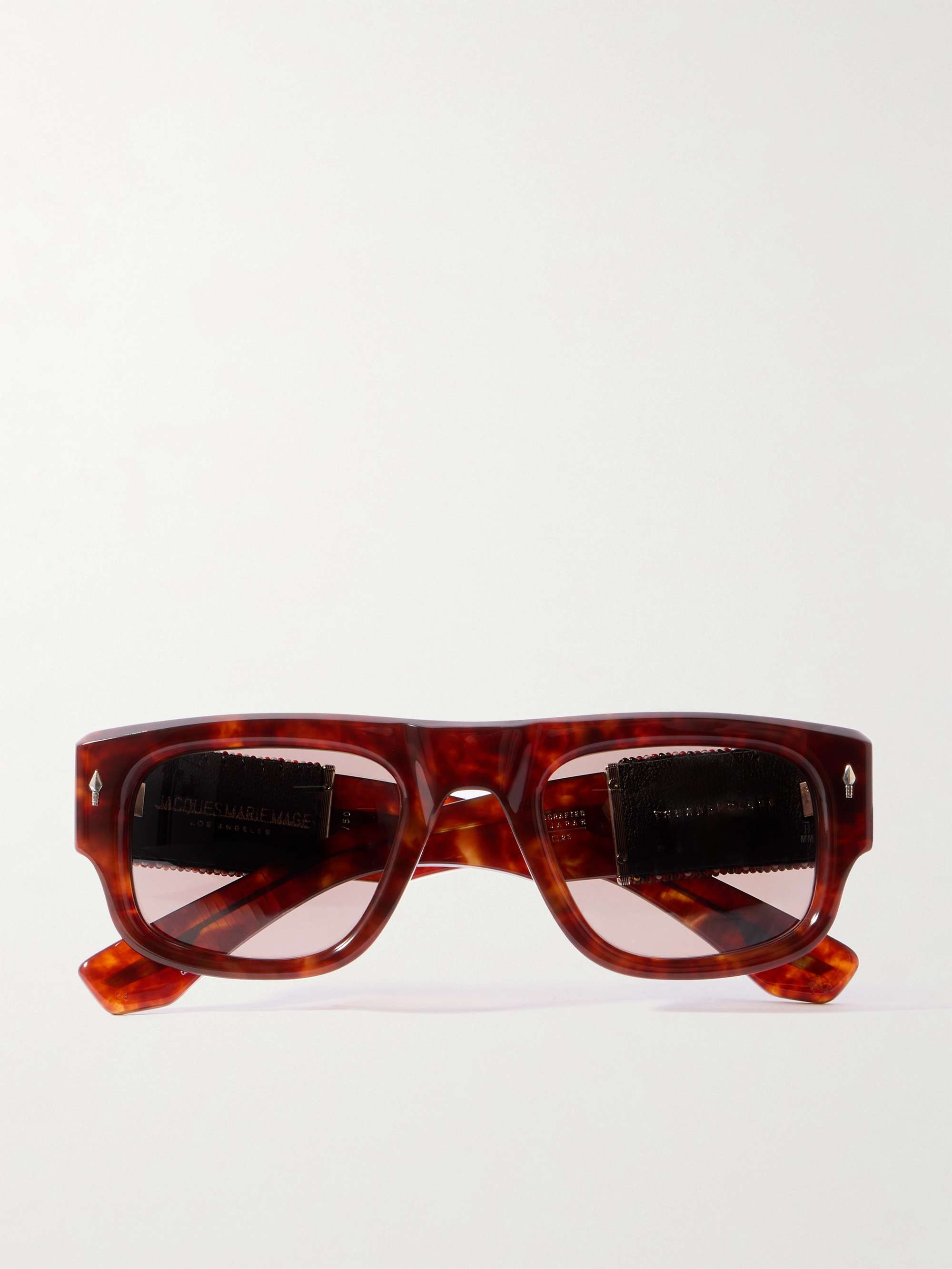 JACQUES MARIE MAGE Thundercloud Square-Frame Tortoiseshell JACQUES MARIE MAGE Thundercloud Square-Frame Tortoiseshell