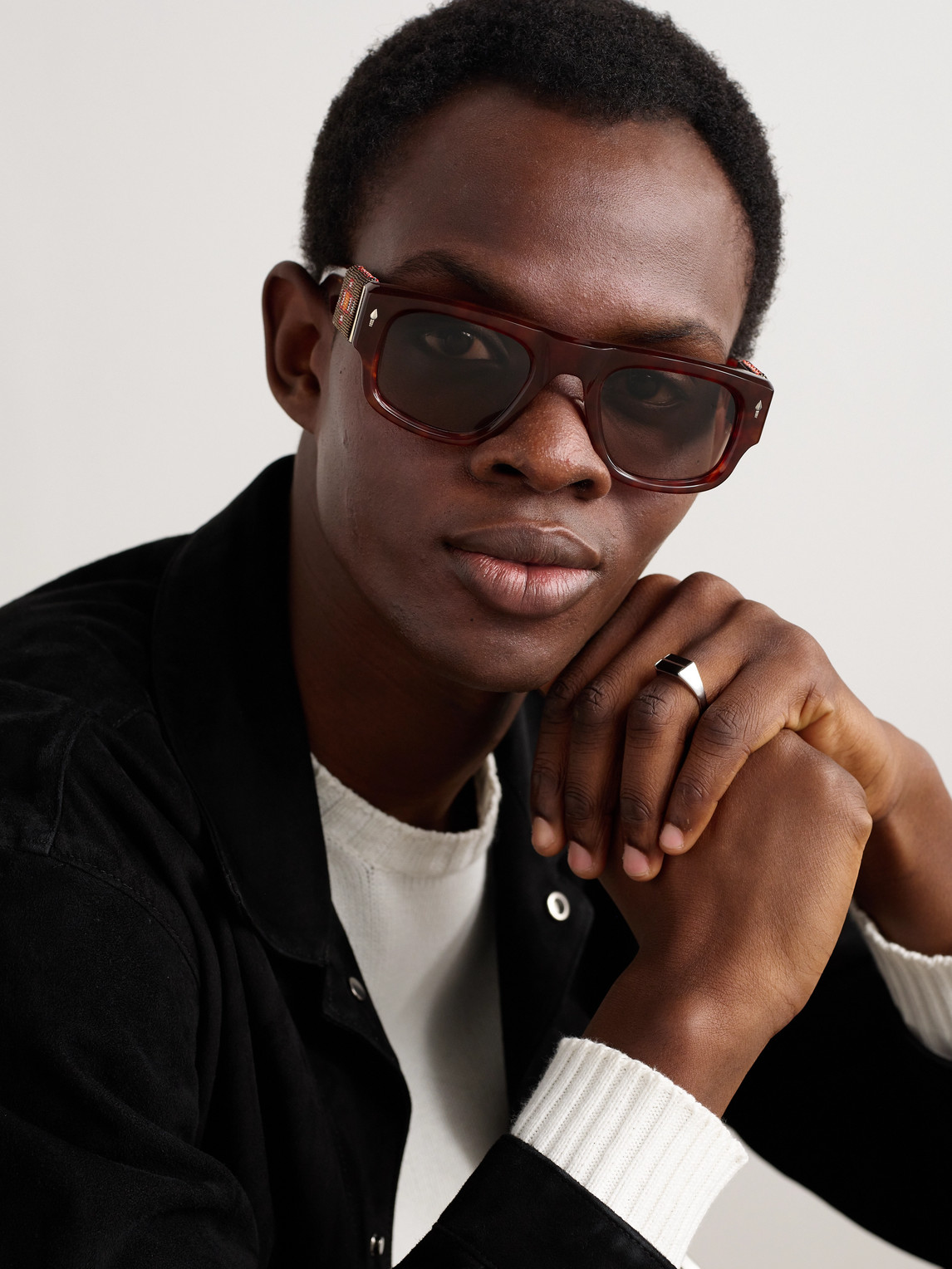 Jacques Marie Mage Thundercloud Square-frame Tortoiseshell Acetate Sunglasses In Tortoiseshell
