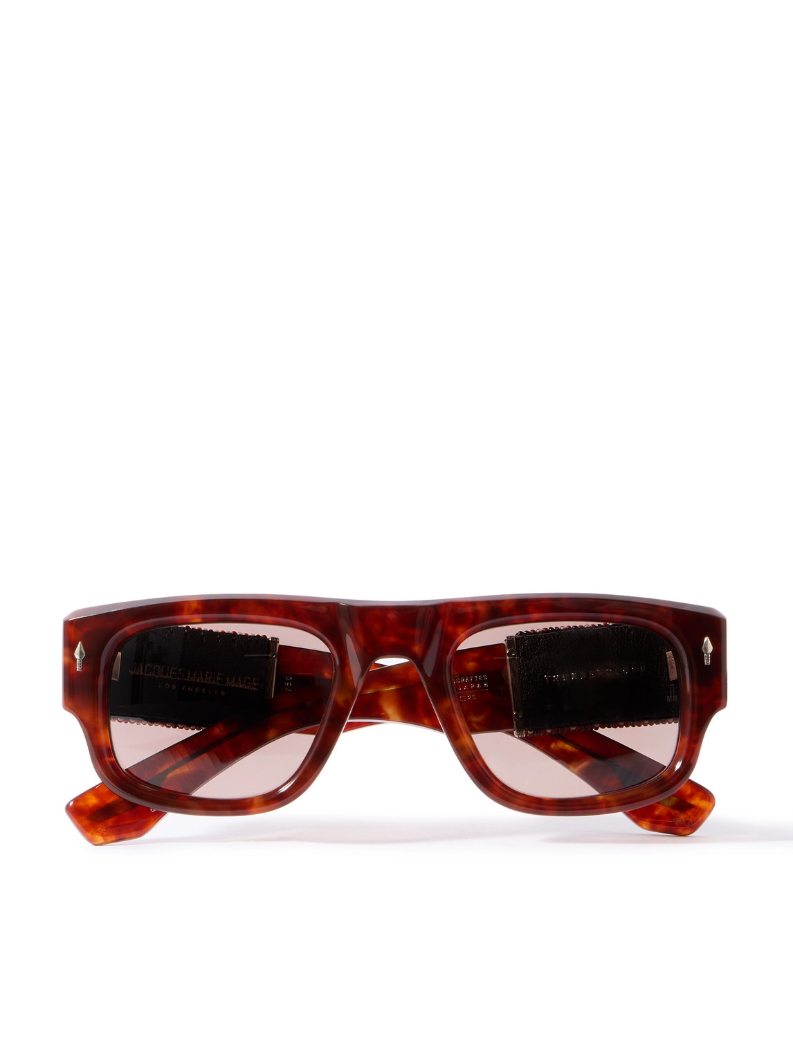 Jacques Marie Mage Thundercloud Square-frame Tortoiseshell Acetate Sunglasses