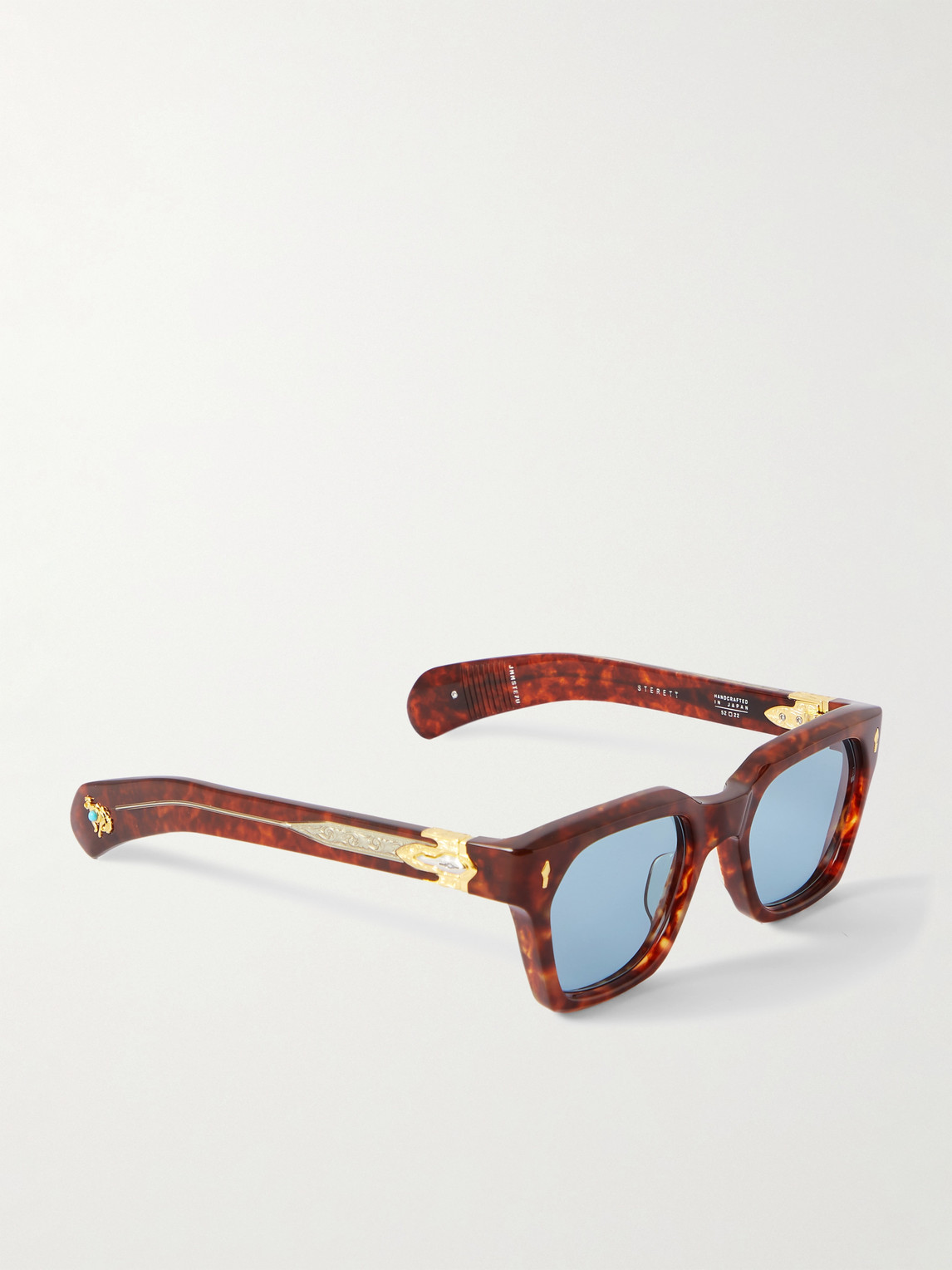 Shop Jacques Marie Mage Sterett D-frame Tortoiseshell Acetate Sunglasses In Brown