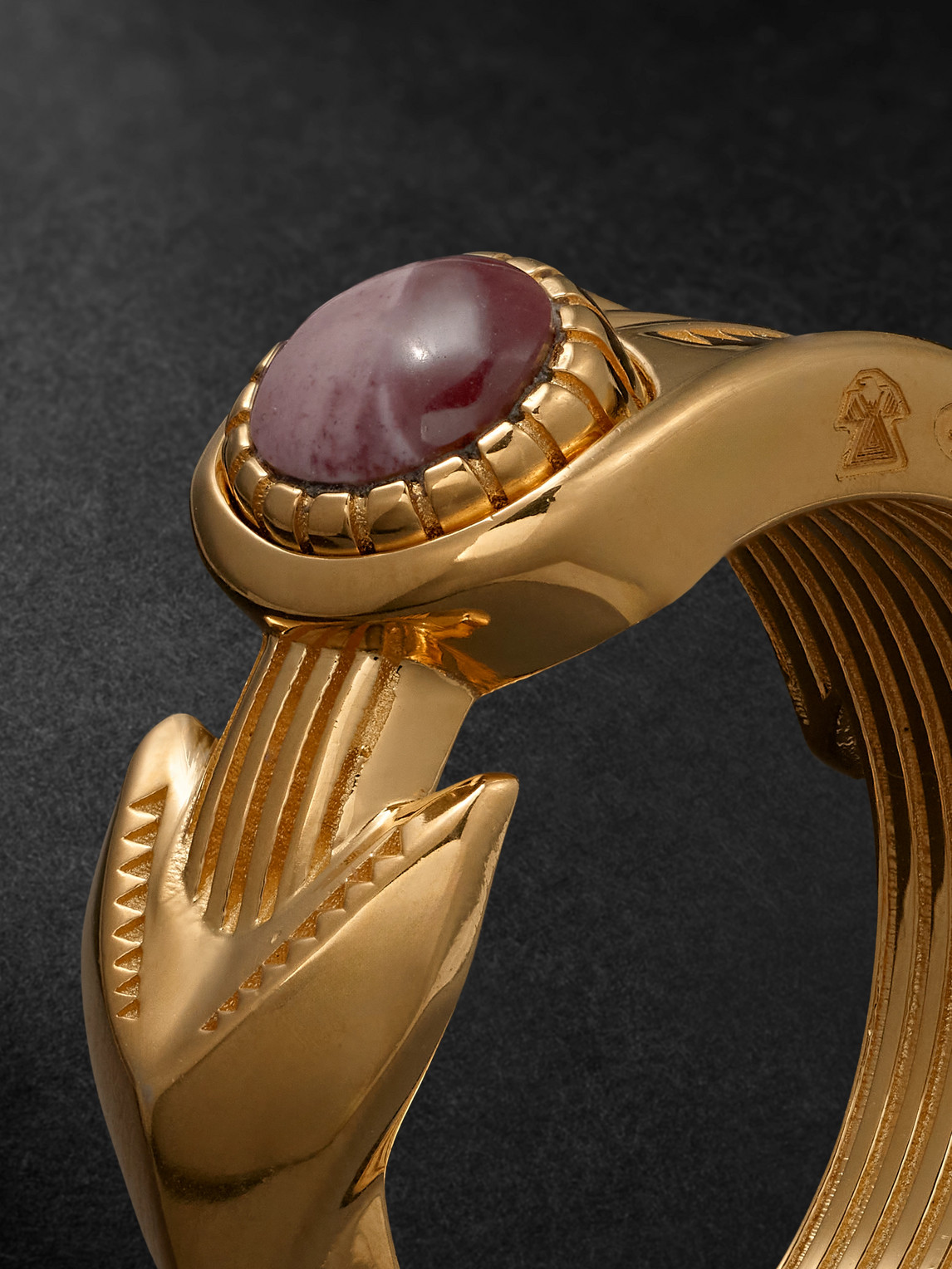Shop Jacques Marie Mage Natrona Limited Edition Gold Vermeil Mookaite Ring