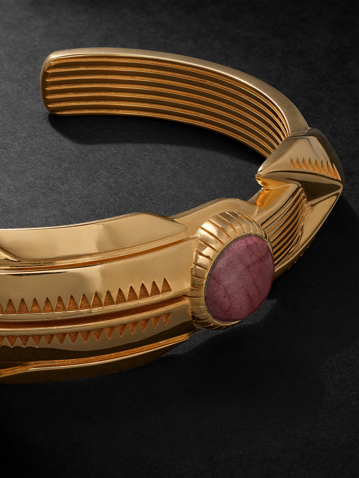 Shop Jacques Marie Mage Natrona Limited Edition Gold Vermeil Mookaite Cuff