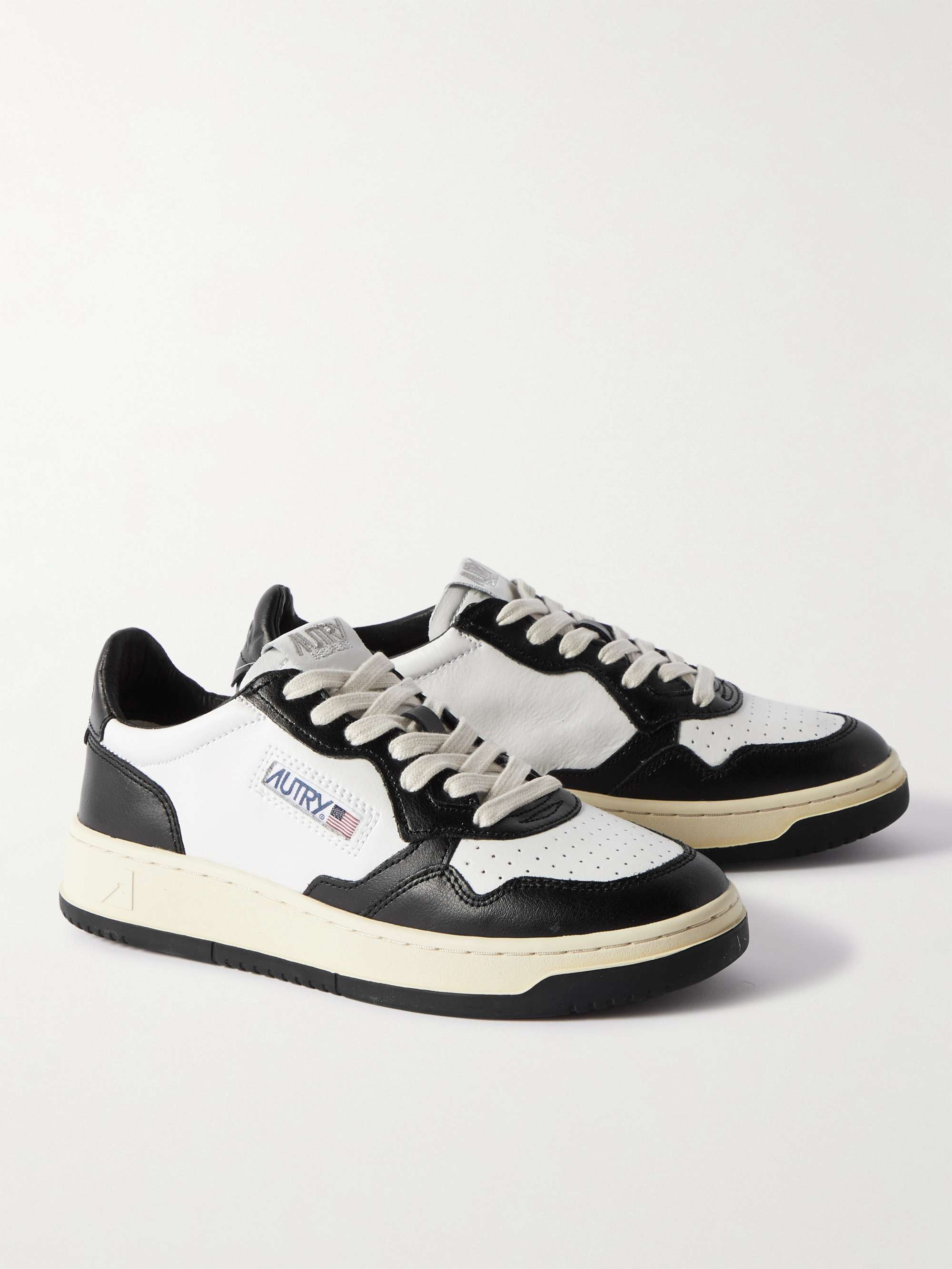 AUTRY Medalist Two-Tone Leather Sneakers for Men | MR PORTER