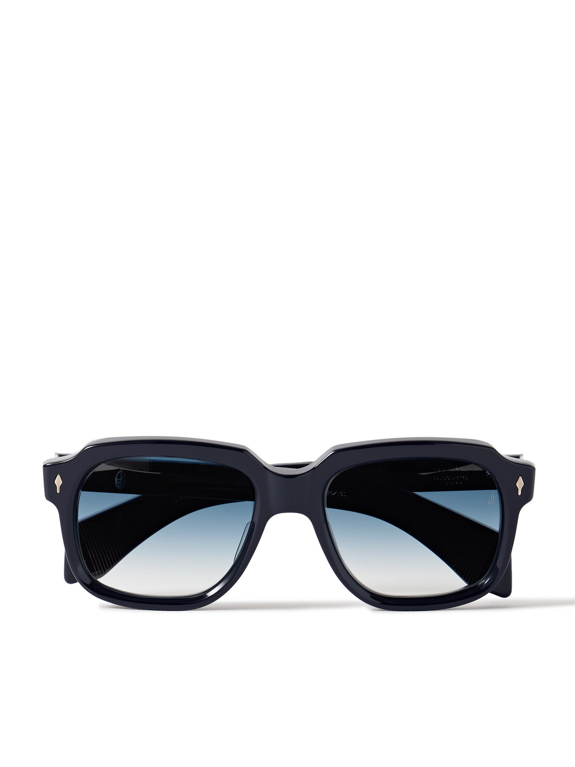 Jacques Marie Mage Union D-frame Acetate And Silver-tone Sunglasses In Blue