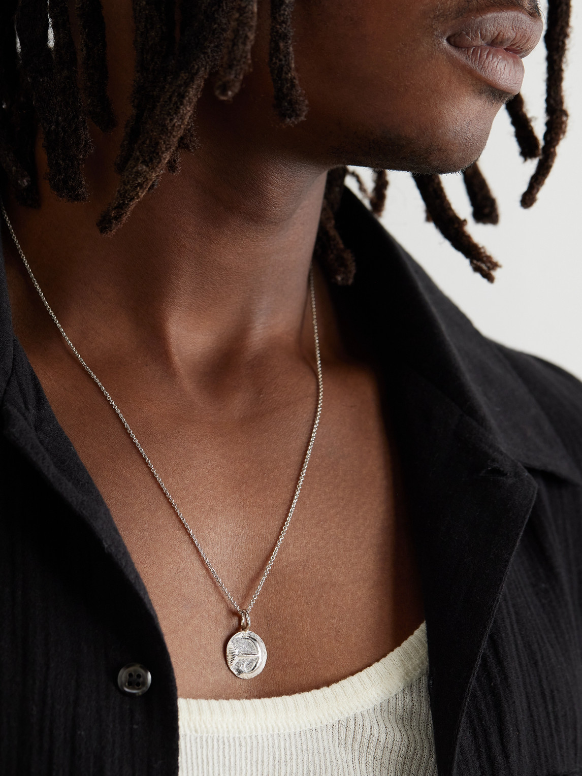 Shop Elhanati Star Sign Saggitarius White Gold Pendant Necklace
