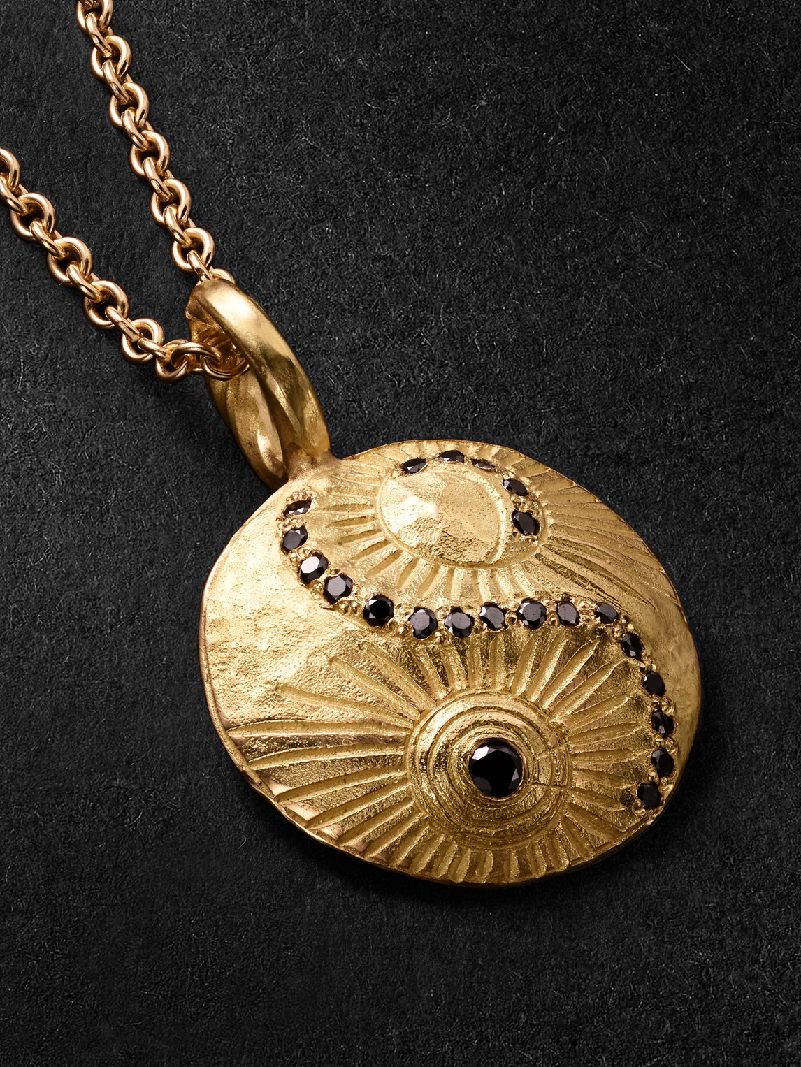 Shop Elhanati Star Sign Gemini Gold Diamond Pendant Necklace