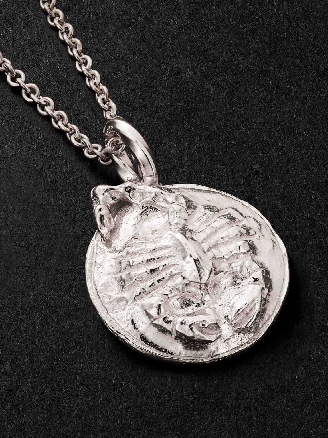Shop Elhanati Star Sign Scorpio White Gold Pendant Necklace
