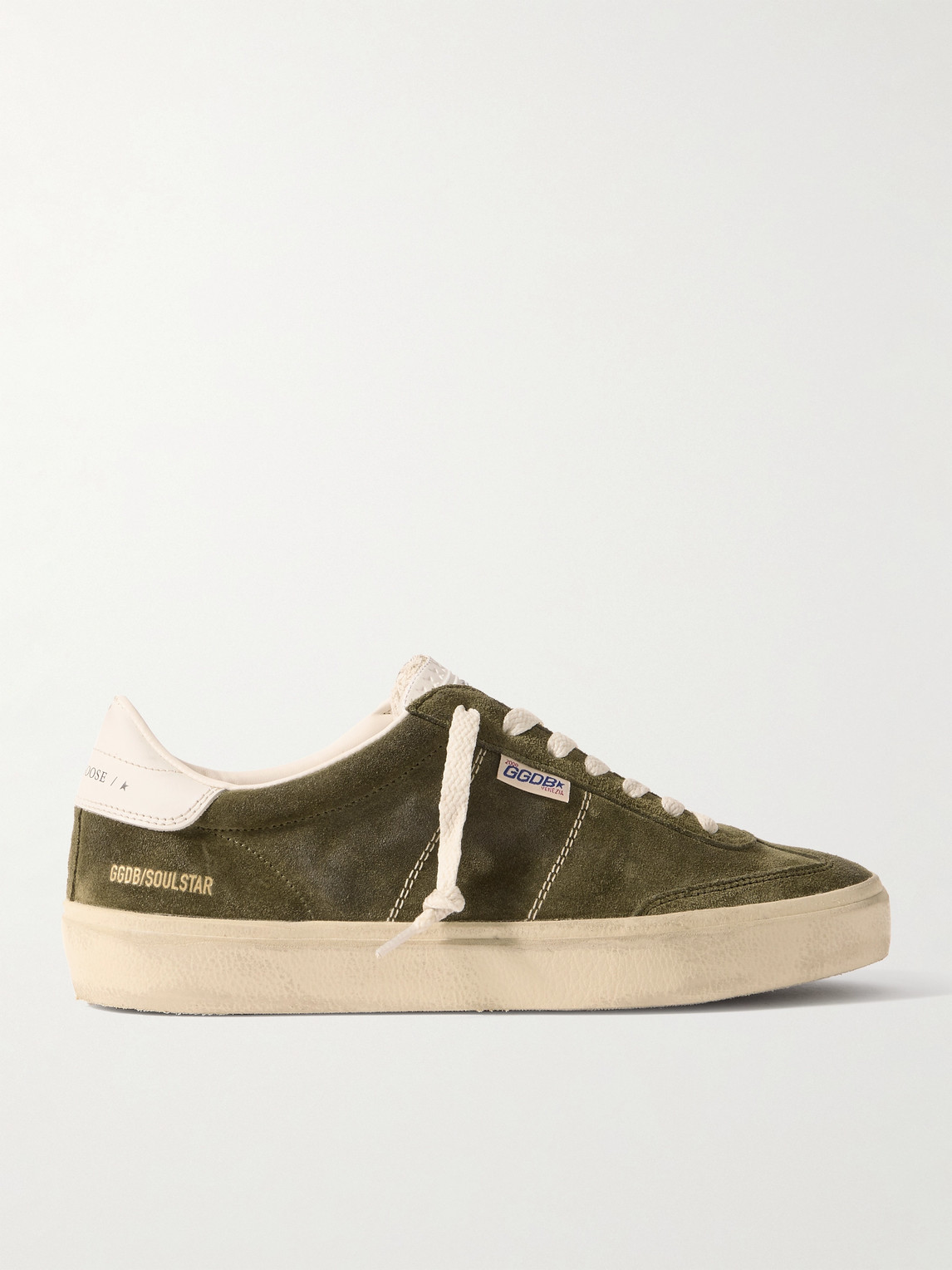 Golden Goose Soul-Star Distressed Leather-Trimmed Suede Sneakers - Men