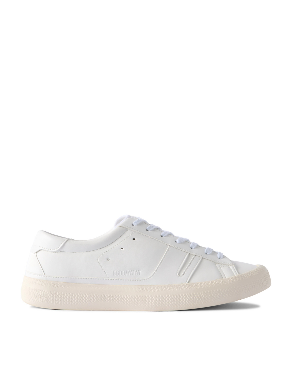 Golden Goose Yatay Faux Leather Sneakers In White
