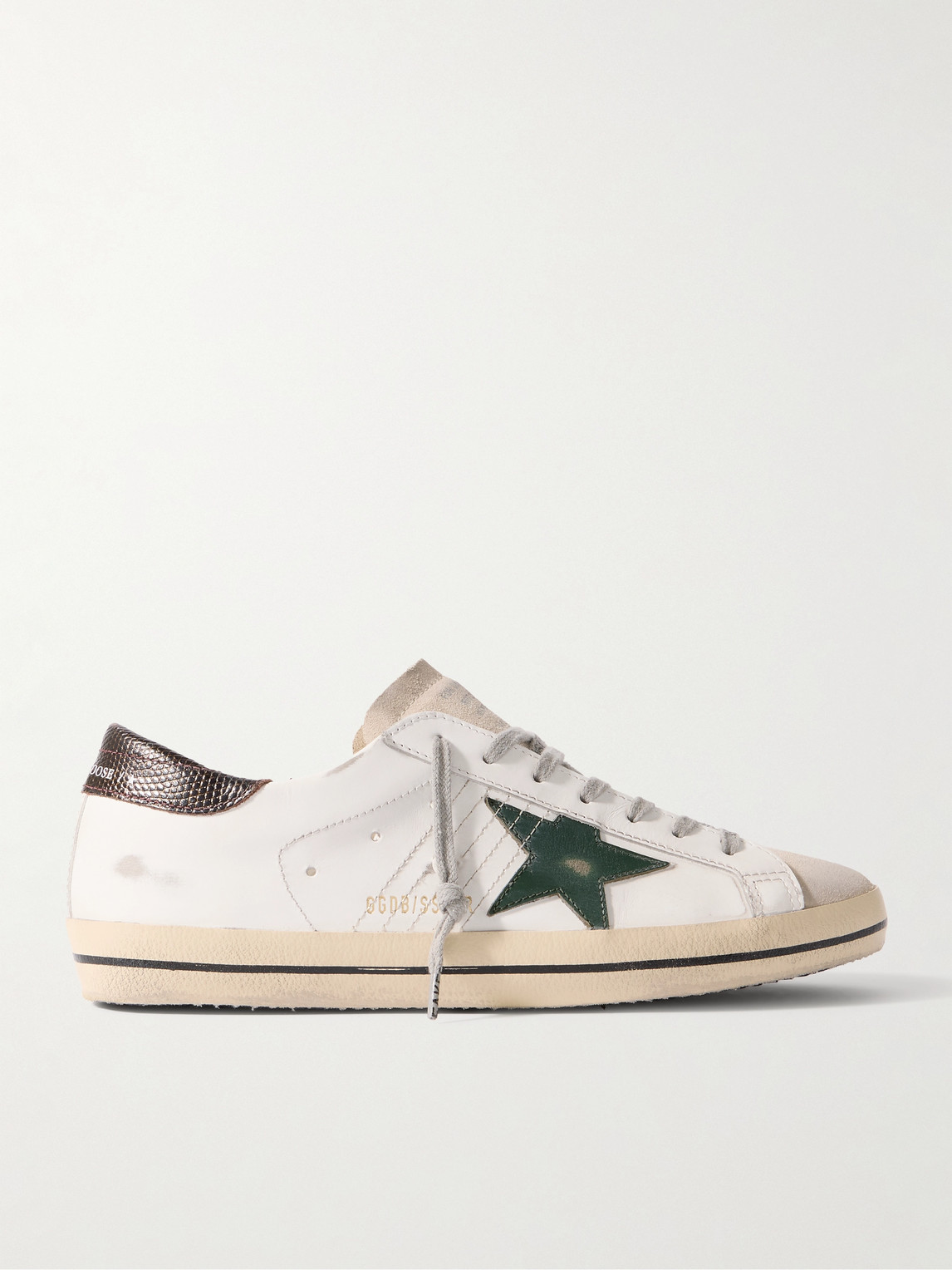 Golden Goose Super-Star Distressed Leather and Suede Sneakers - Men