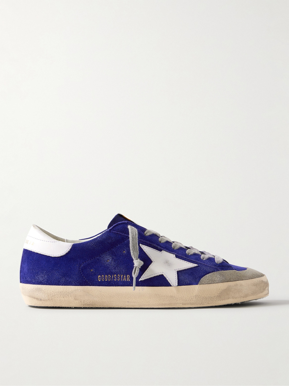 Golden Goose Super-Star Distressed Leather-Trimmed Suede Sneakers - Men