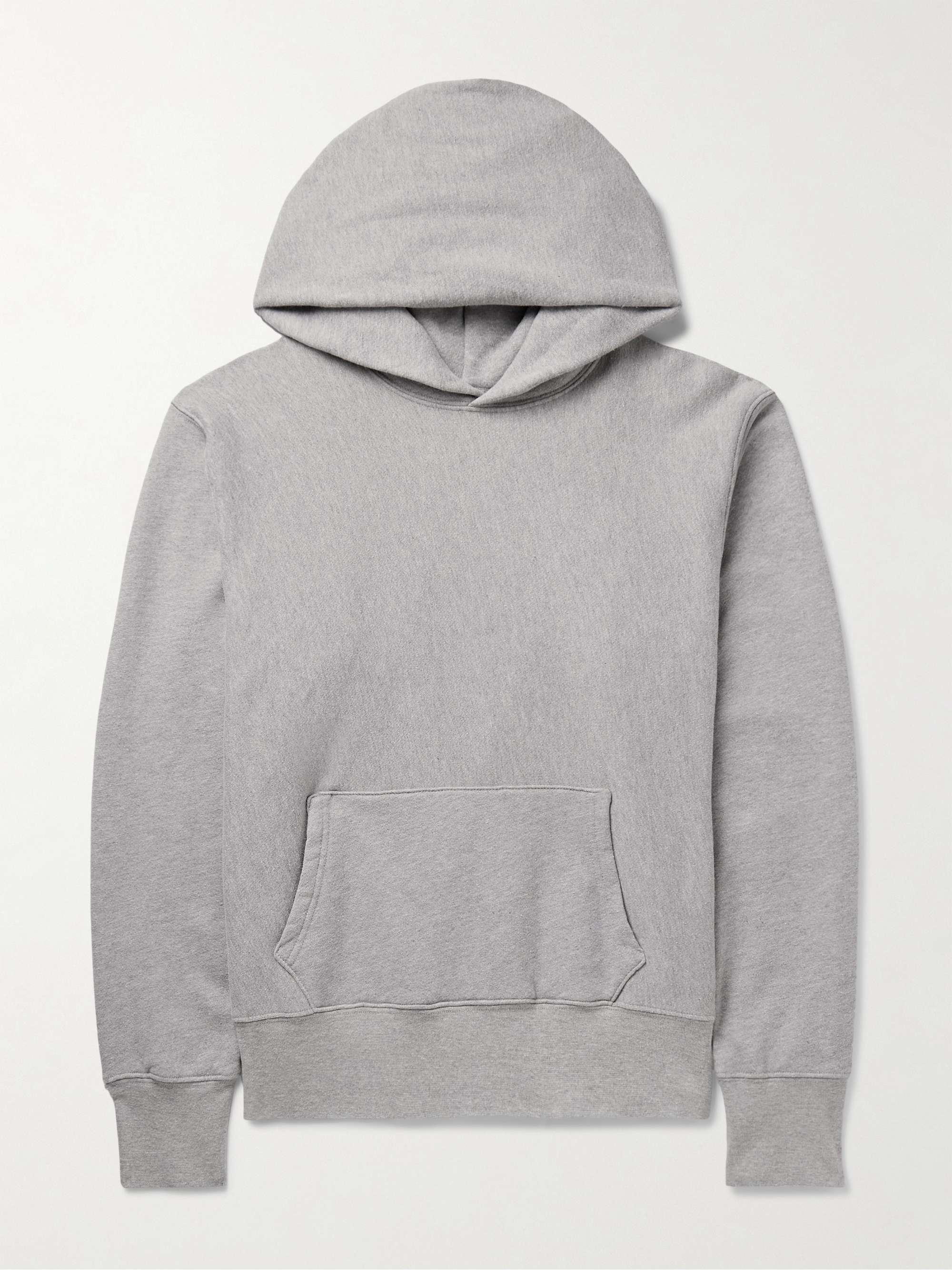 LES TIEN Garment-Dyed Cotton-Jersey Hoodie