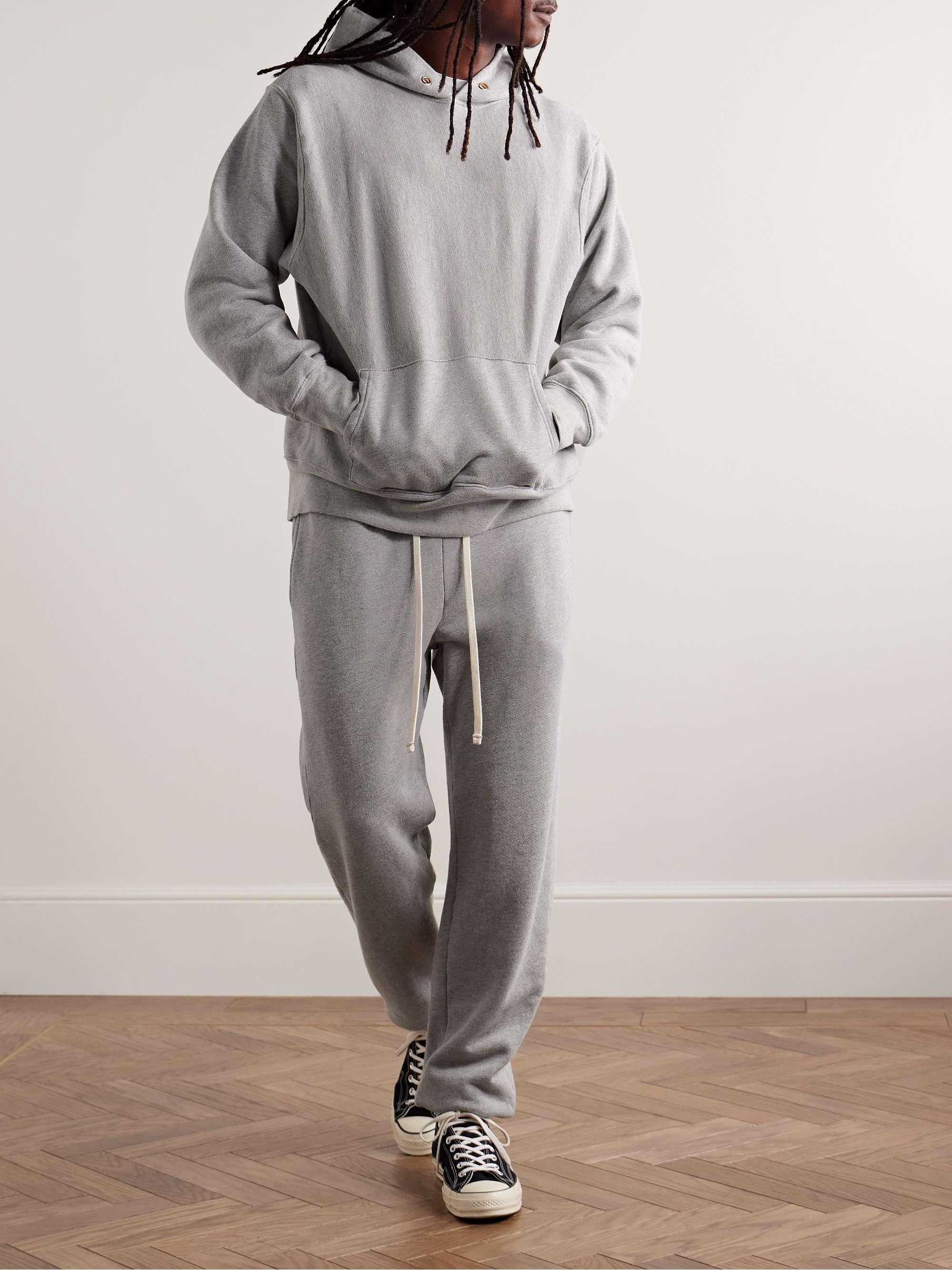 LES TIEN Garment-Dyed Cotton-Jersey Hoodie