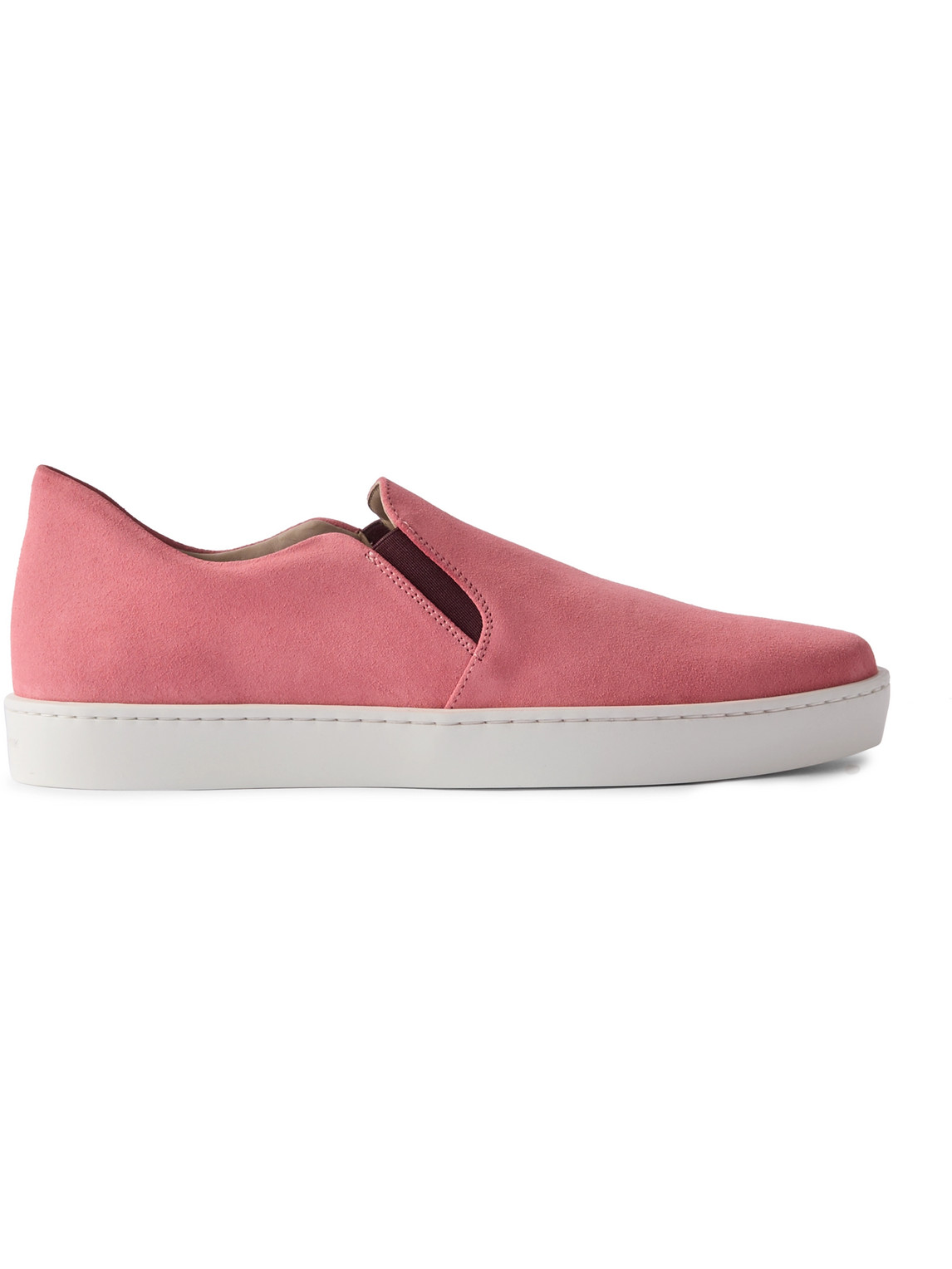Manolo Blahnik Nadores Suede Slip-on Trainers In Pink