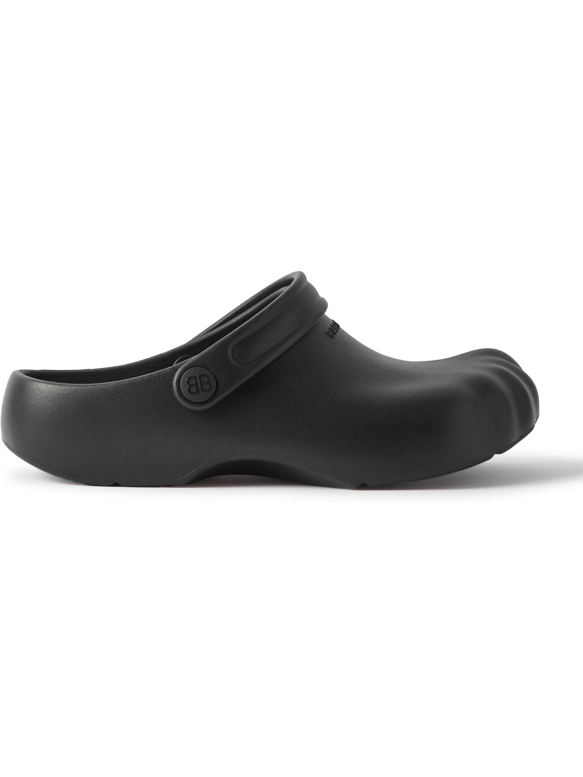 Shop Balenciaga Rubber Clogs In Black