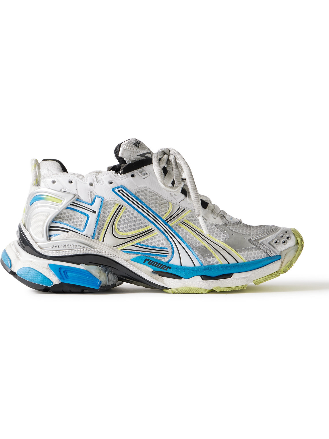 Balenciaga Runner Chunky Low-top Sneakers In Gray