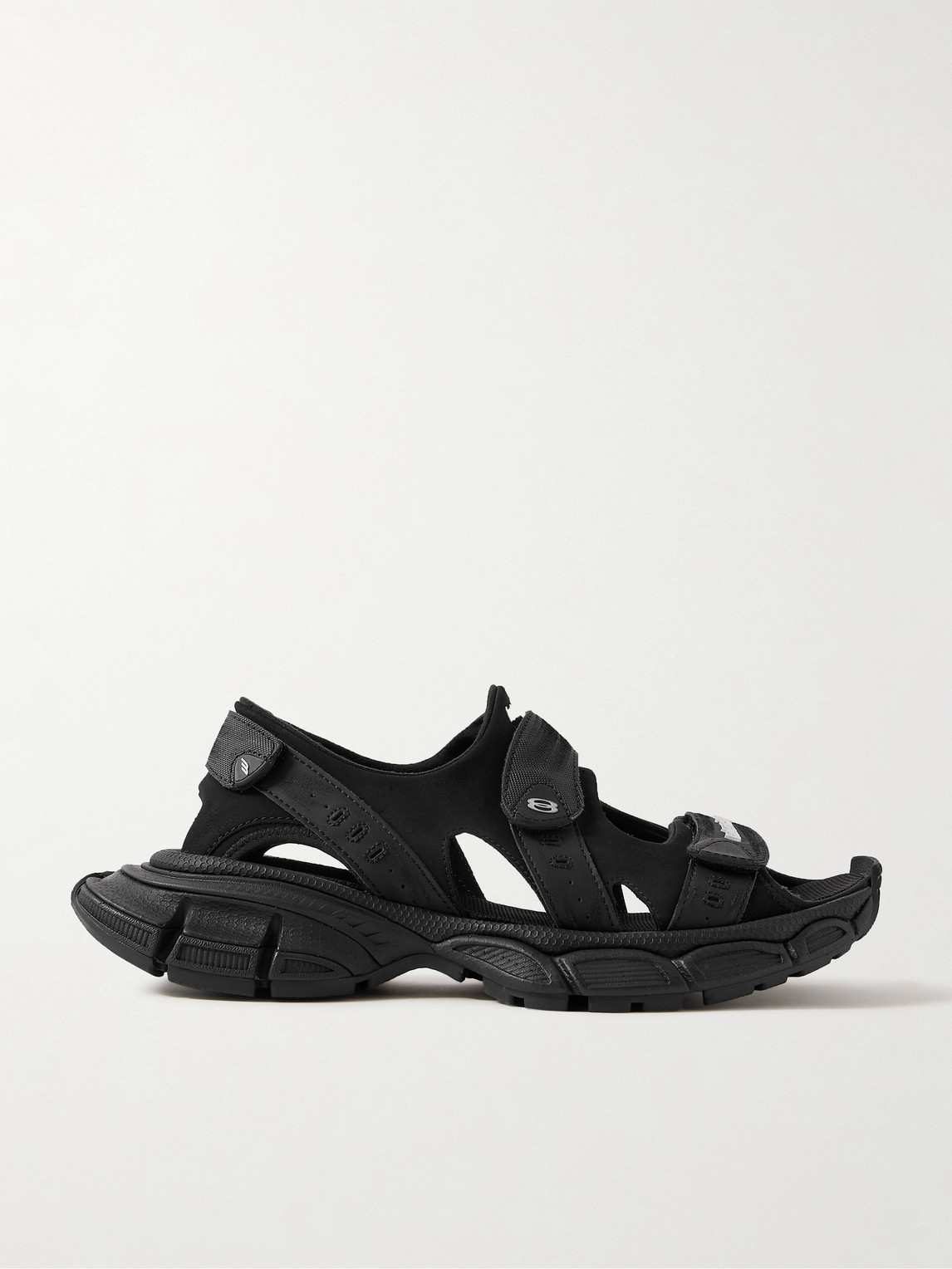 Balenciaga – 3XL Logo-Appliquéd Faux Leather and Canvas-Trimmed Scuba Sandals
