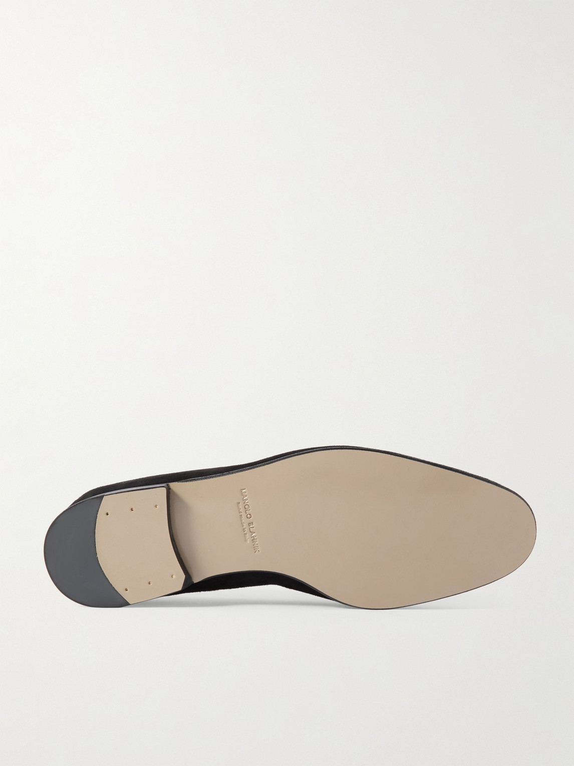 Manolo Blahnik Mario Suede Loafers In Black