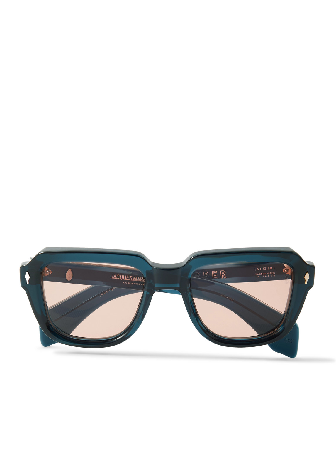 Jacques Marie Mage Taos Square-frame Acetate Sunglasses In Blue