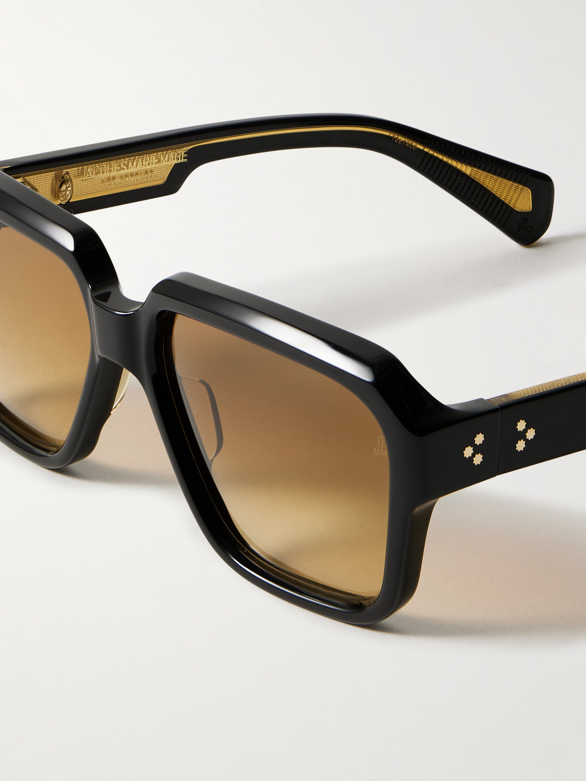 Jacques Marie Mage Alfred D-frame Acetate Sunglasses In Black