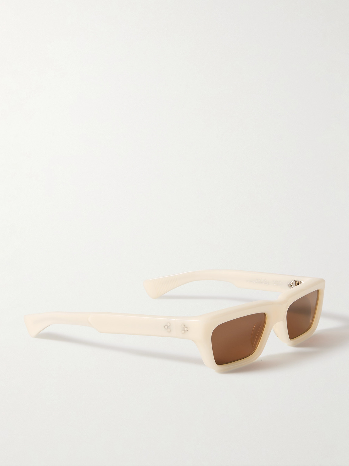 Jacques Marie Mage Rush Rectangular-frame Acetate Sunglasses In White