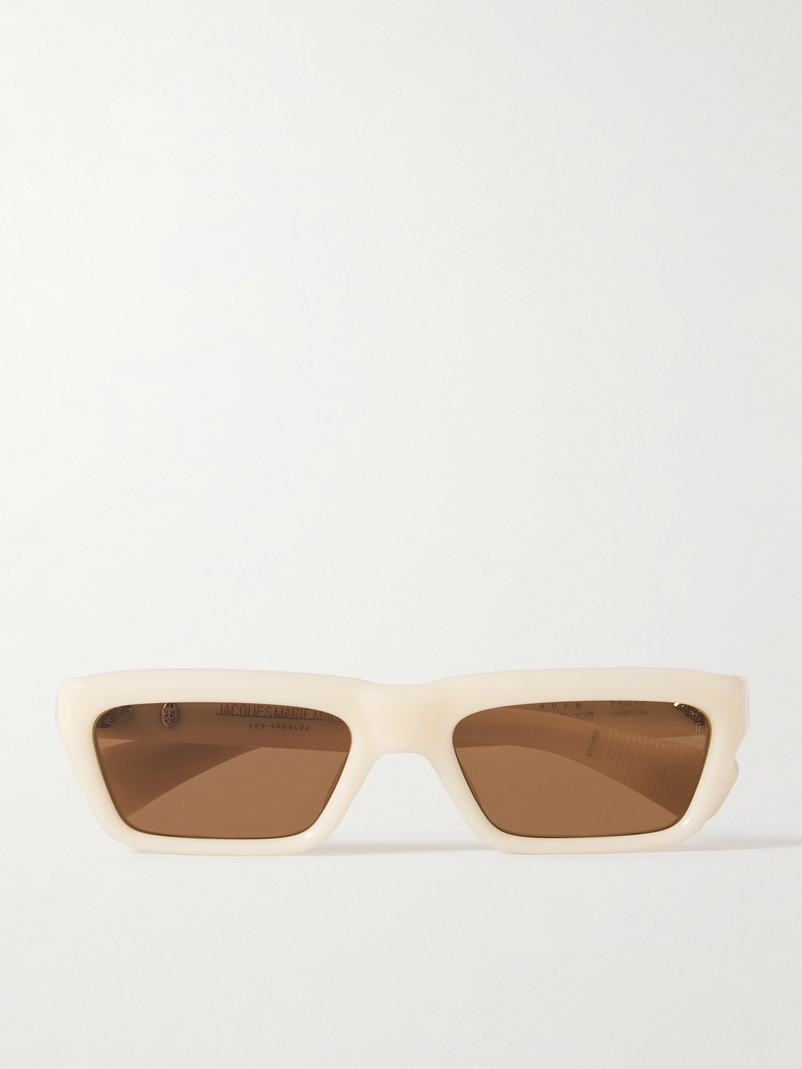 Jacques Marie Mage Rush Rectangular-frame Acetate Sunglasses In Neutral