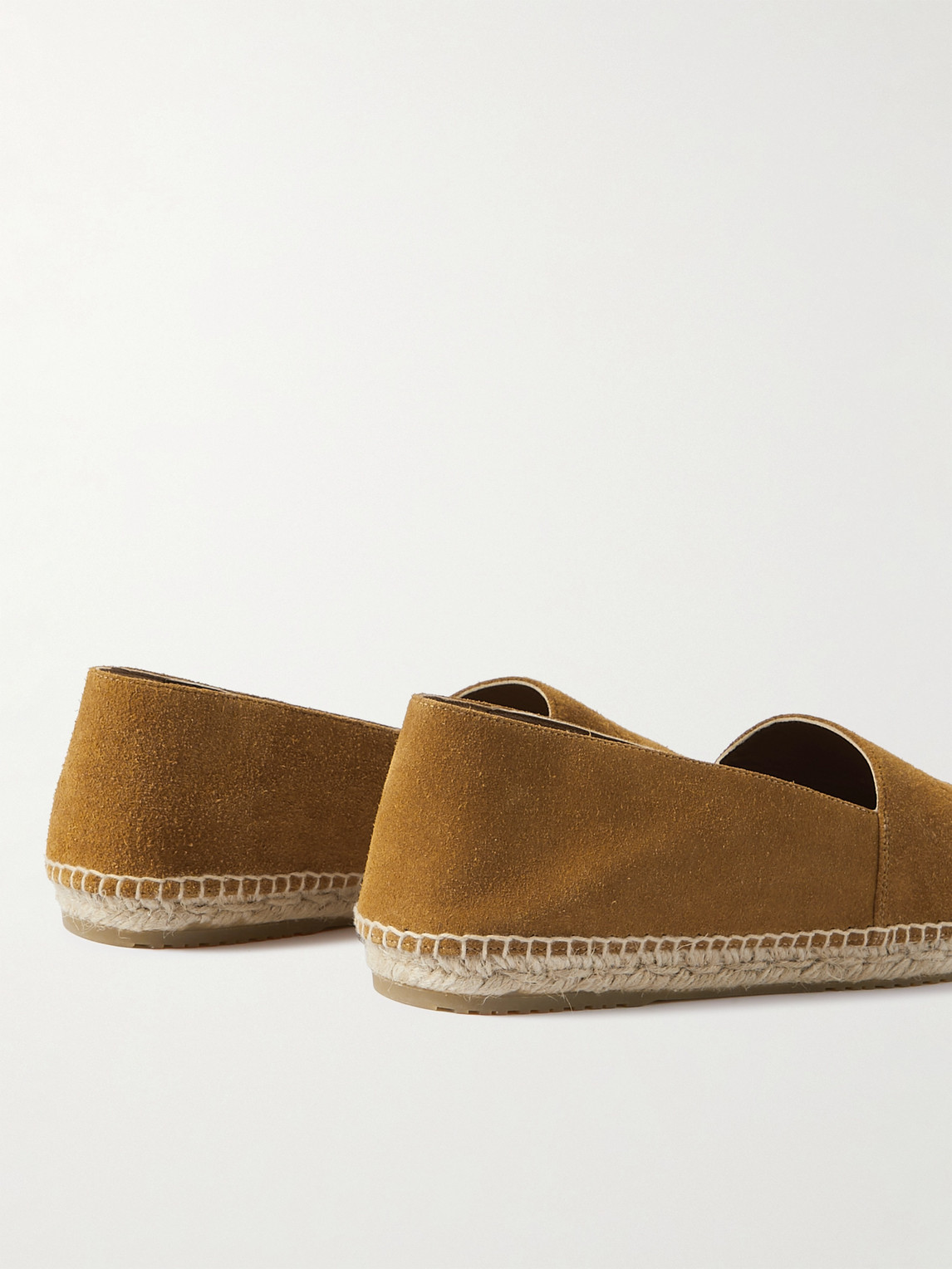 Celine Logo-debossed Suede Espadrilles In Black