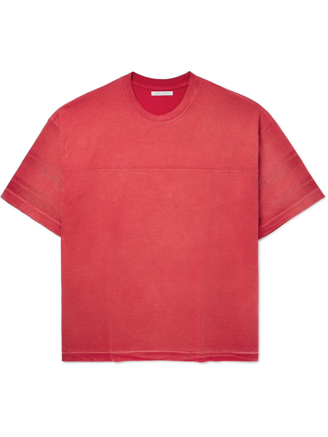 John Elliott Rush Practice Oversized Cotton-jersey T-shirt In Red