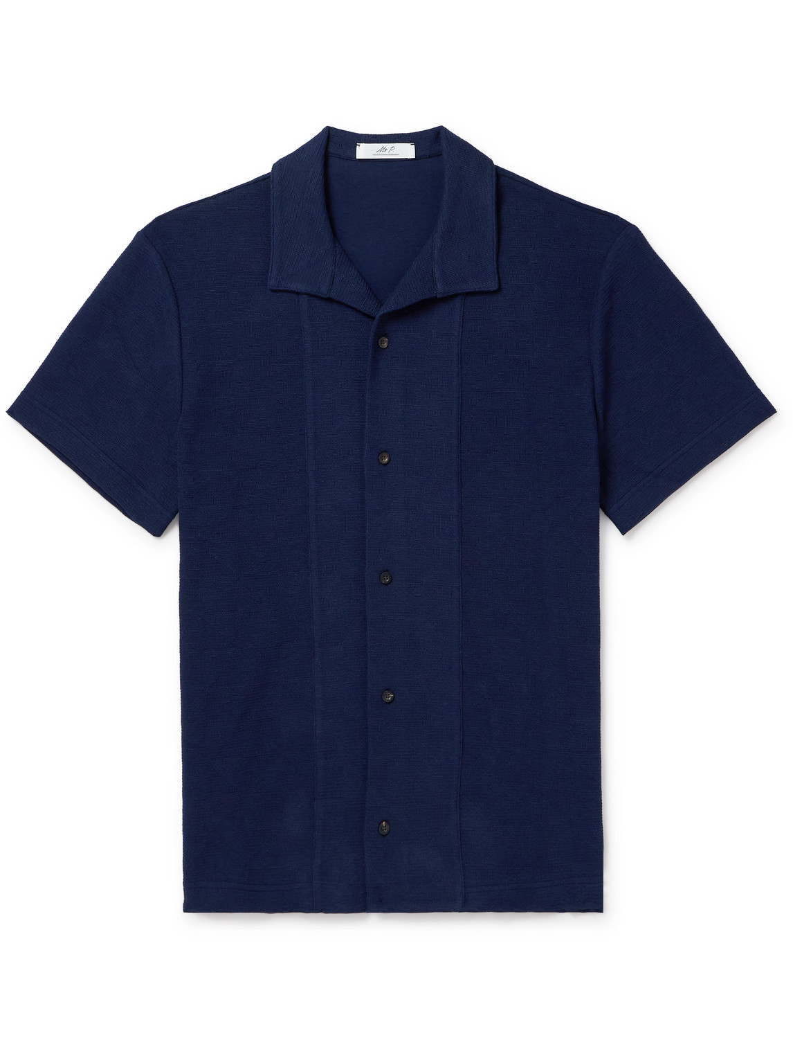 Jacquard-Knit Cotton Shirt