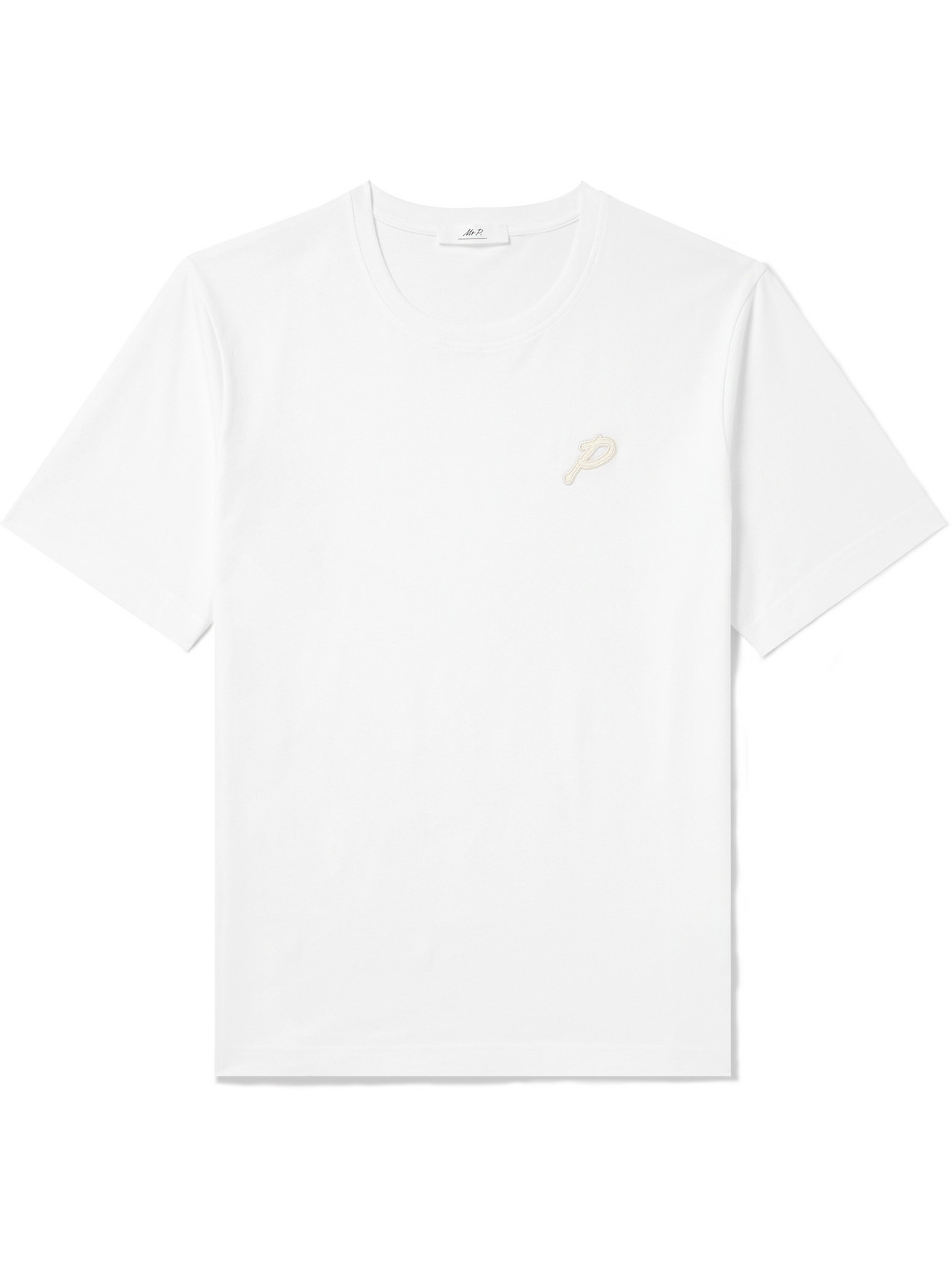 Collegiate Logo-Appliquéd Organic and Recycled Cotton-Jersey T-Shirt
