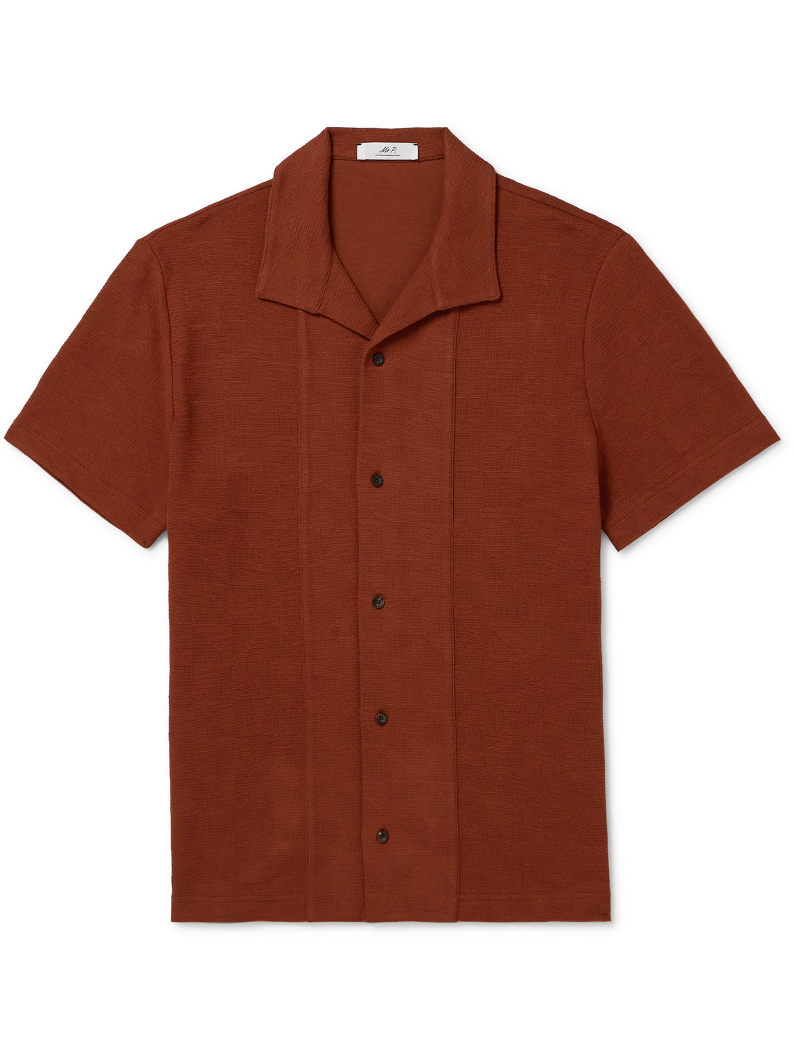 Jacquard-Knit Cotton Shirt