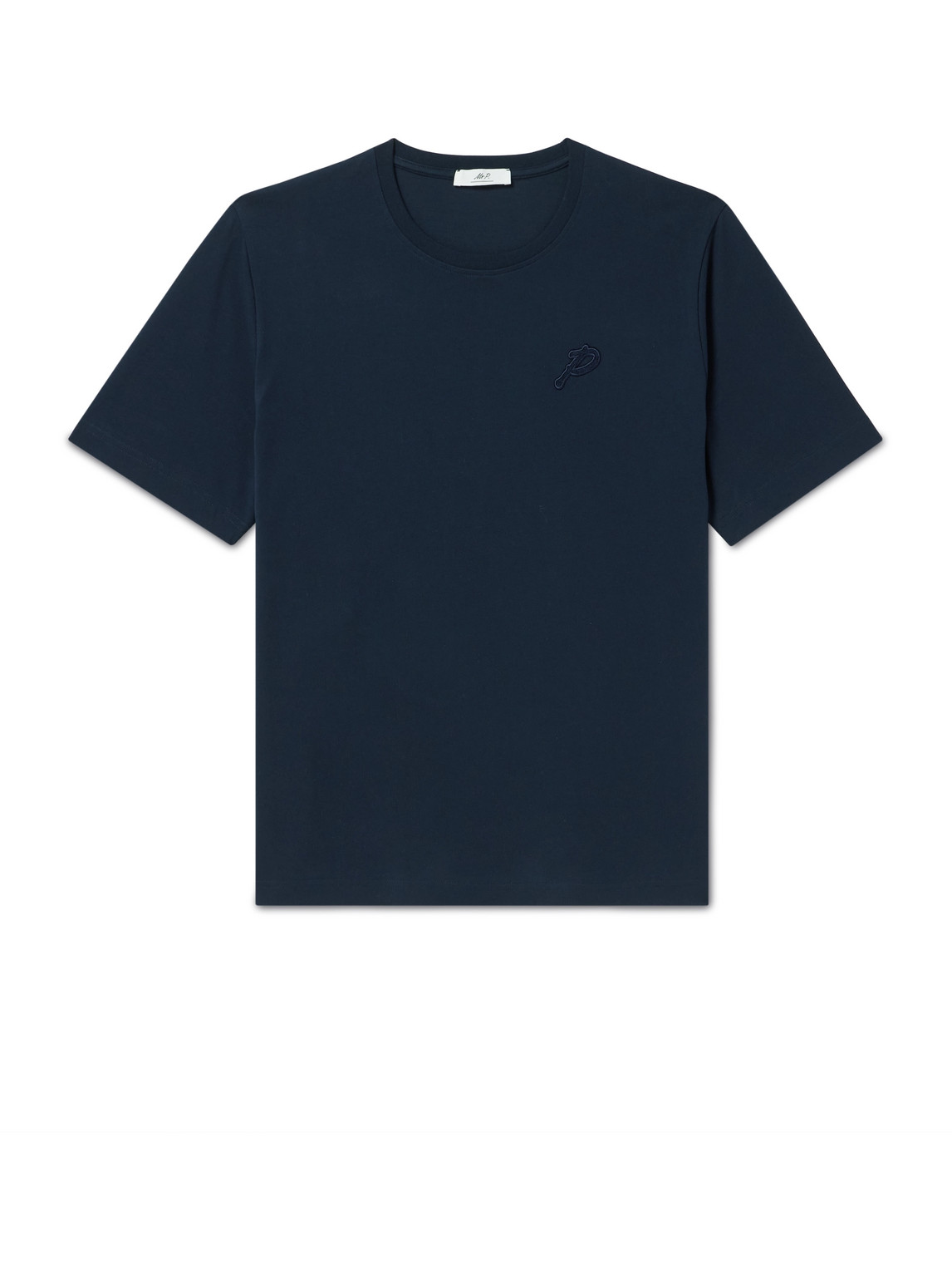 Collegiate Logo-Appliquéd Organic and Recycled Cotton-Jersey T-Shirt
