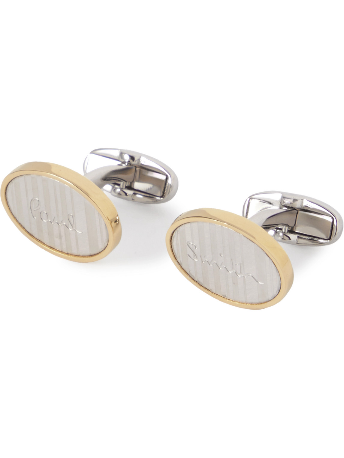 Paul Smith Gold- And Silver-tone Cufflinks In Metallic