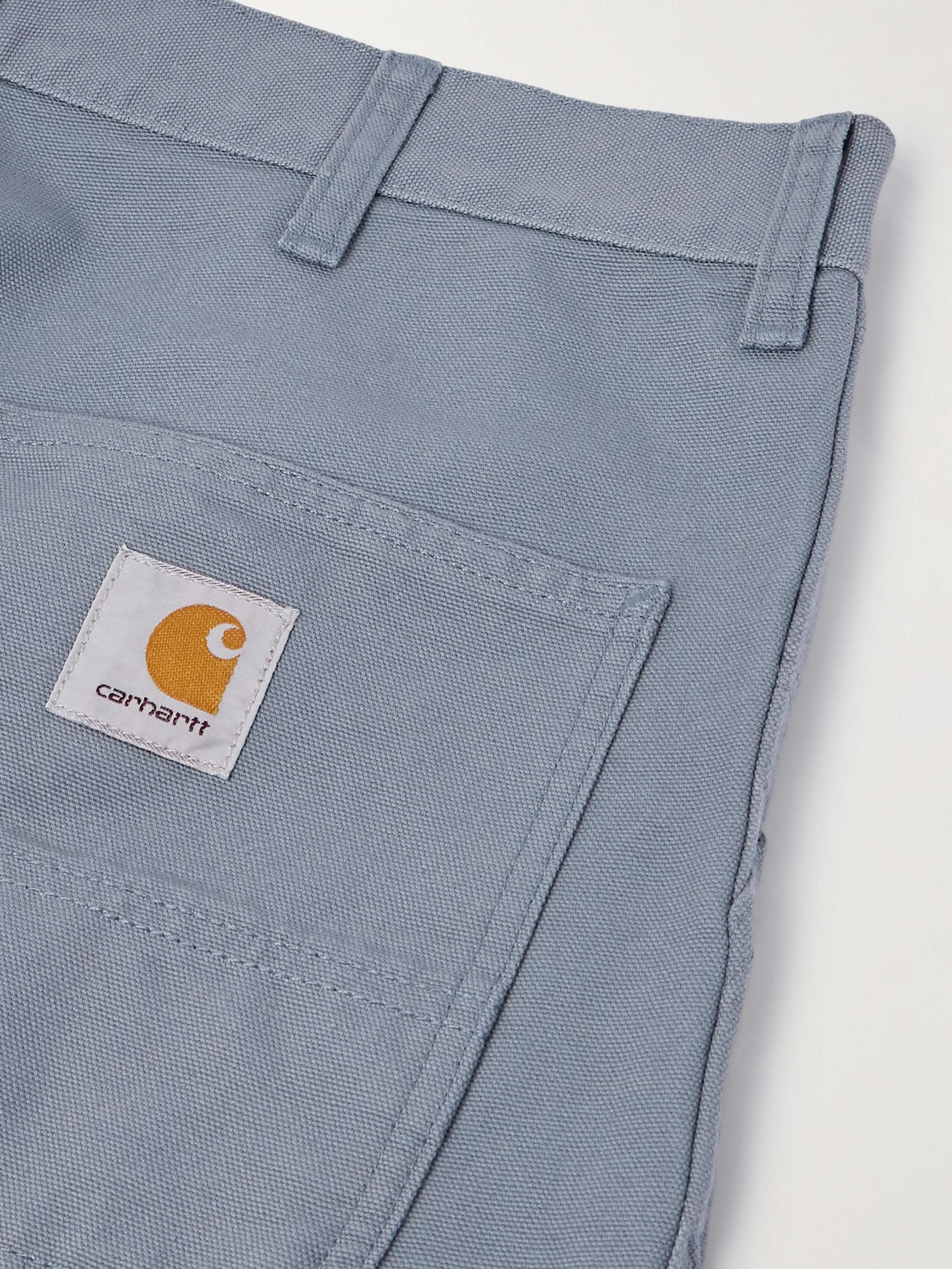 CARHARTT WIP Single Knee Straight-Leg Organic Cotton-Canvas Trousers
