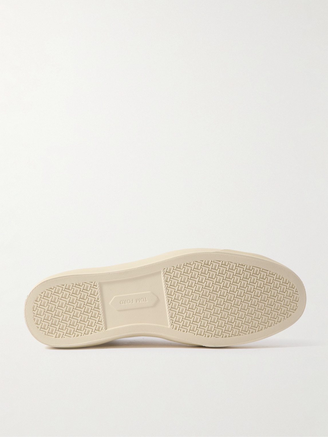 Tom Ford Off-white Nylon Cambridge Low-top Trainers In White Beige Ivory