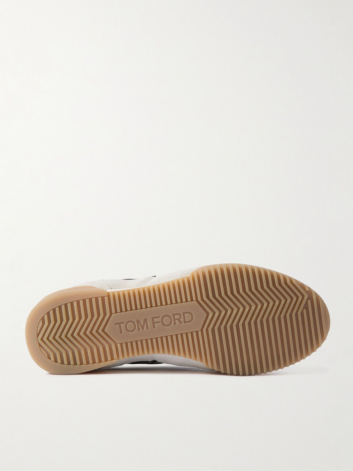 Tom Ford Round Head Lacing Low-cut Casual Sneakers In Neutrals