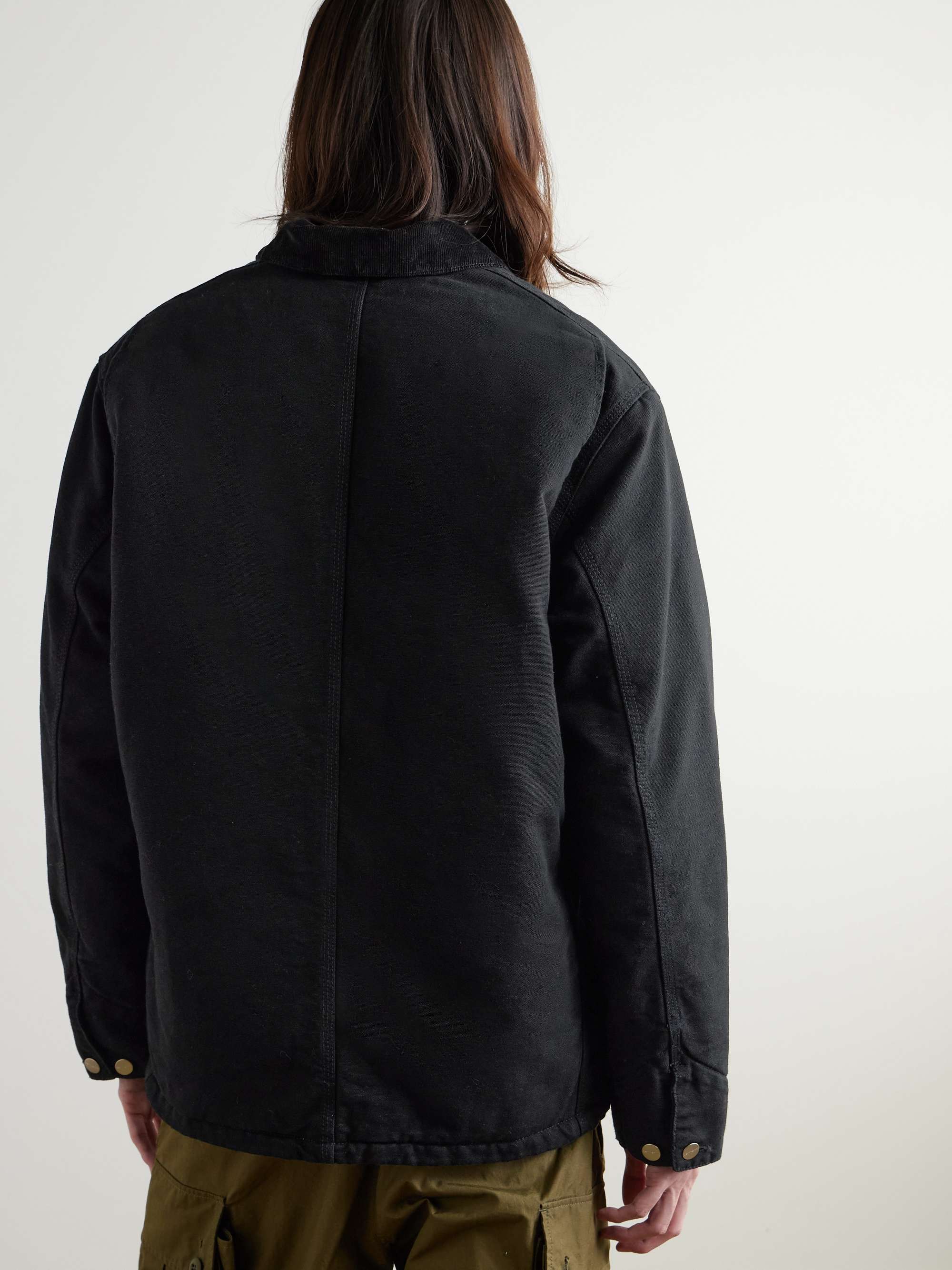 CARHARTT WIP Corduroy-Trimmed Organic Cotton-Canvas Chore Jacket