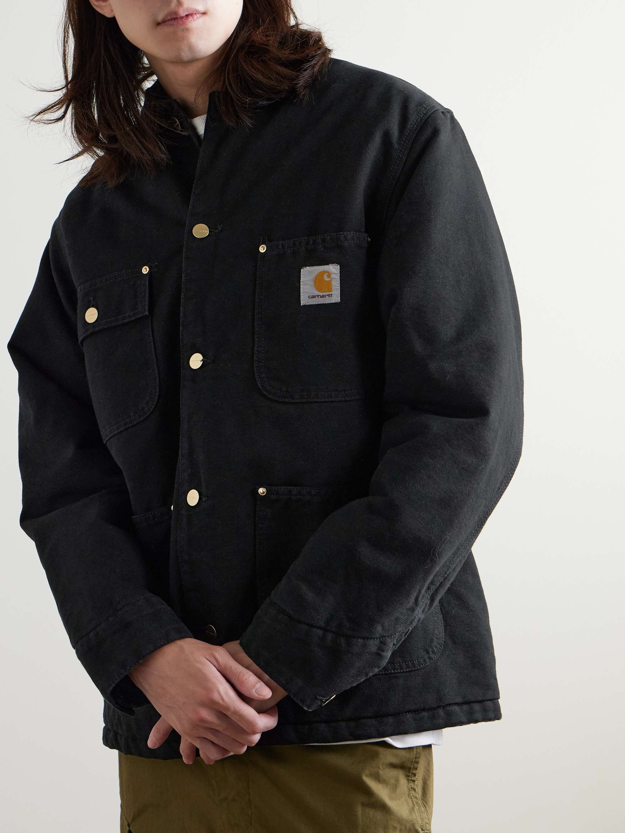 CARHARTT WIP Corduroy-Trimmed Organic Cotton-Canvas Chore Jacket