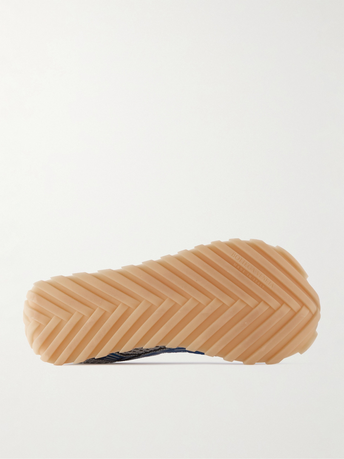 BOTTEGA VENETA ORBIT METALLIC RUBBER AND MESH SNEAKERS