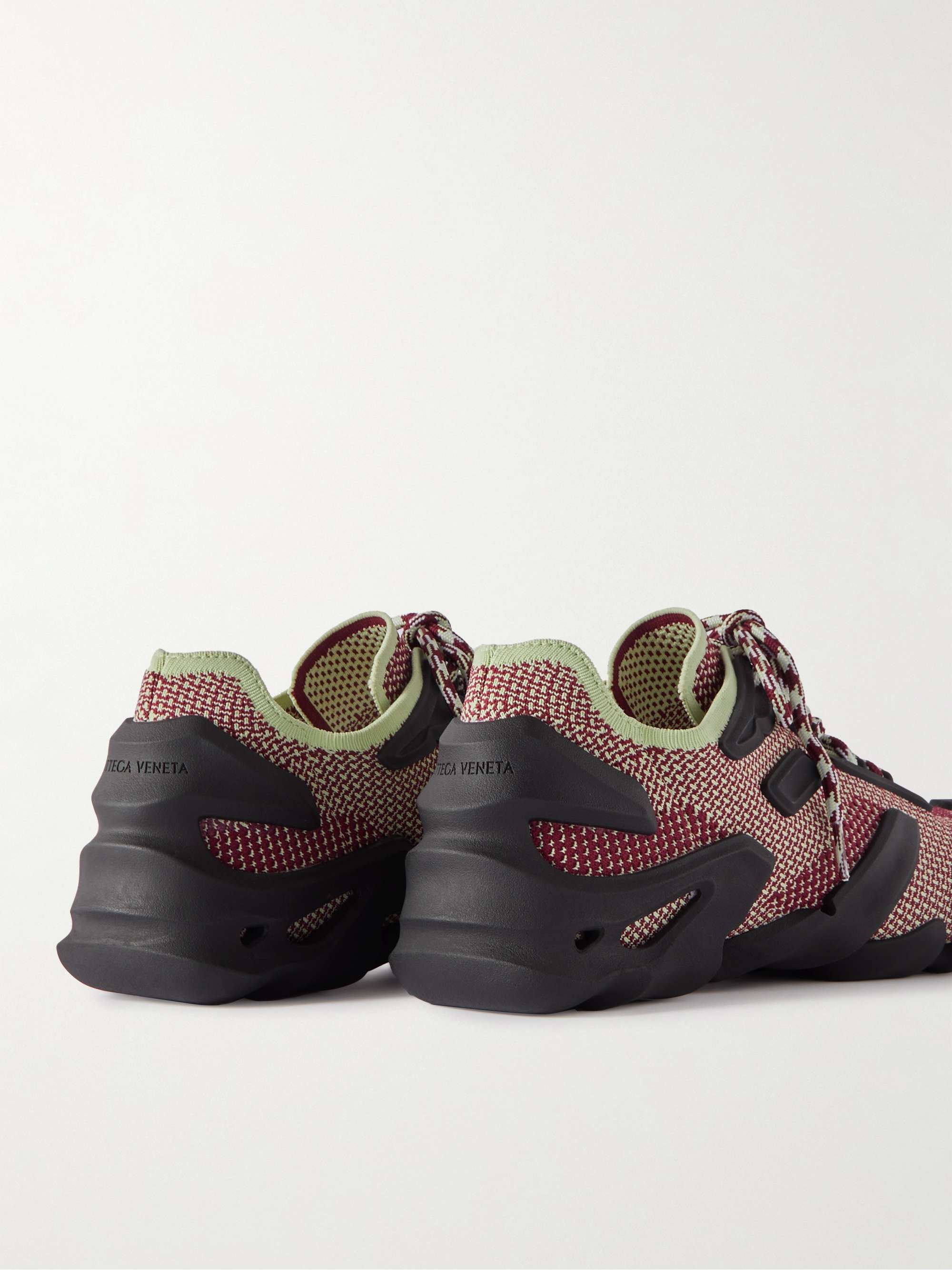 BOTTEGA VENETA Flex Rubber-Trimmed Stretch-Knit Sneakers for