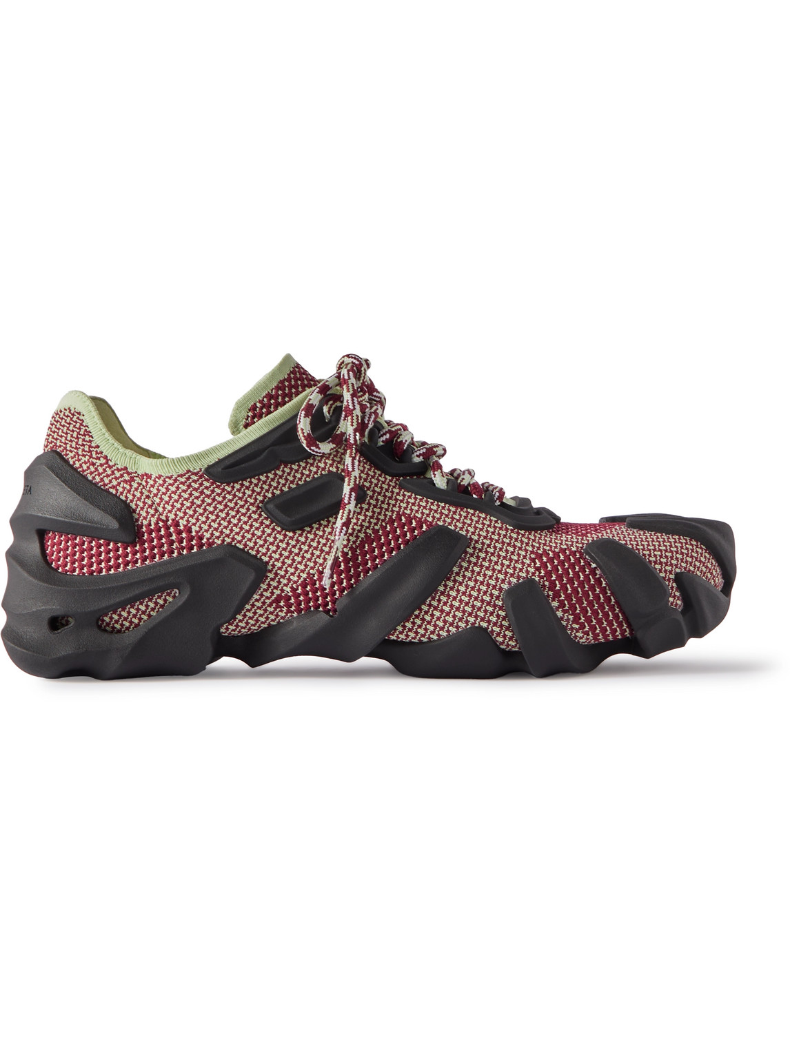 Bottega Veneta Flex Technical Knit Sneakers In Red